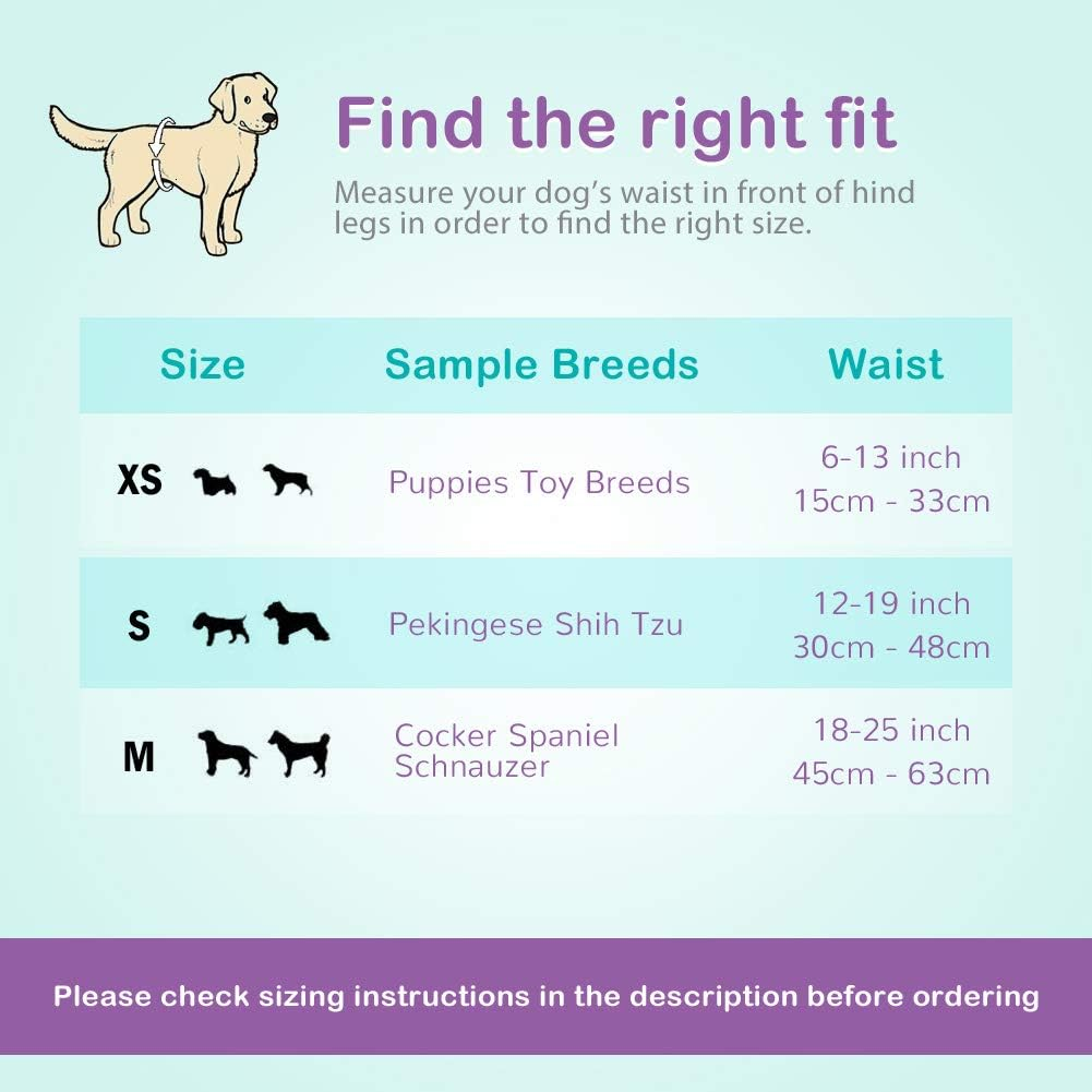 Flying Paws Small Male Dog Diapers - Absorbent Belly Bands (Pack of 52) for Male Dogs with Leak Protection, Excitable Urination, Incontinence, or Male Marking image number 4