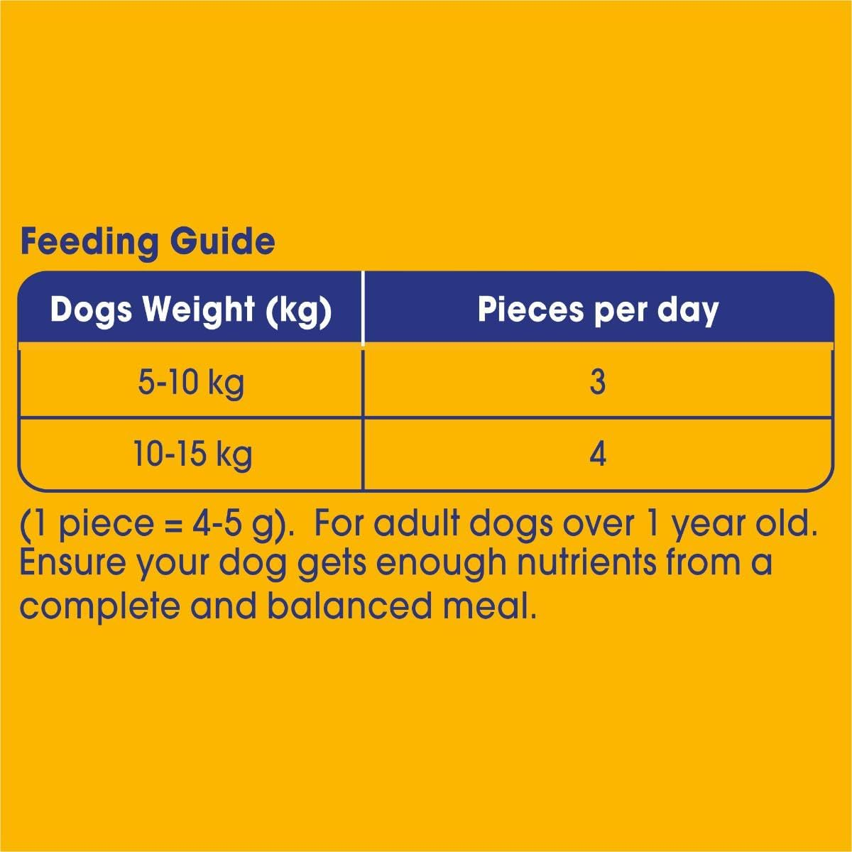 Pedigree Dentastix Chewy Chunx Dog Treats Mini Smoky Chicken Flavour Pouch 68G, 5 Pack image number 2