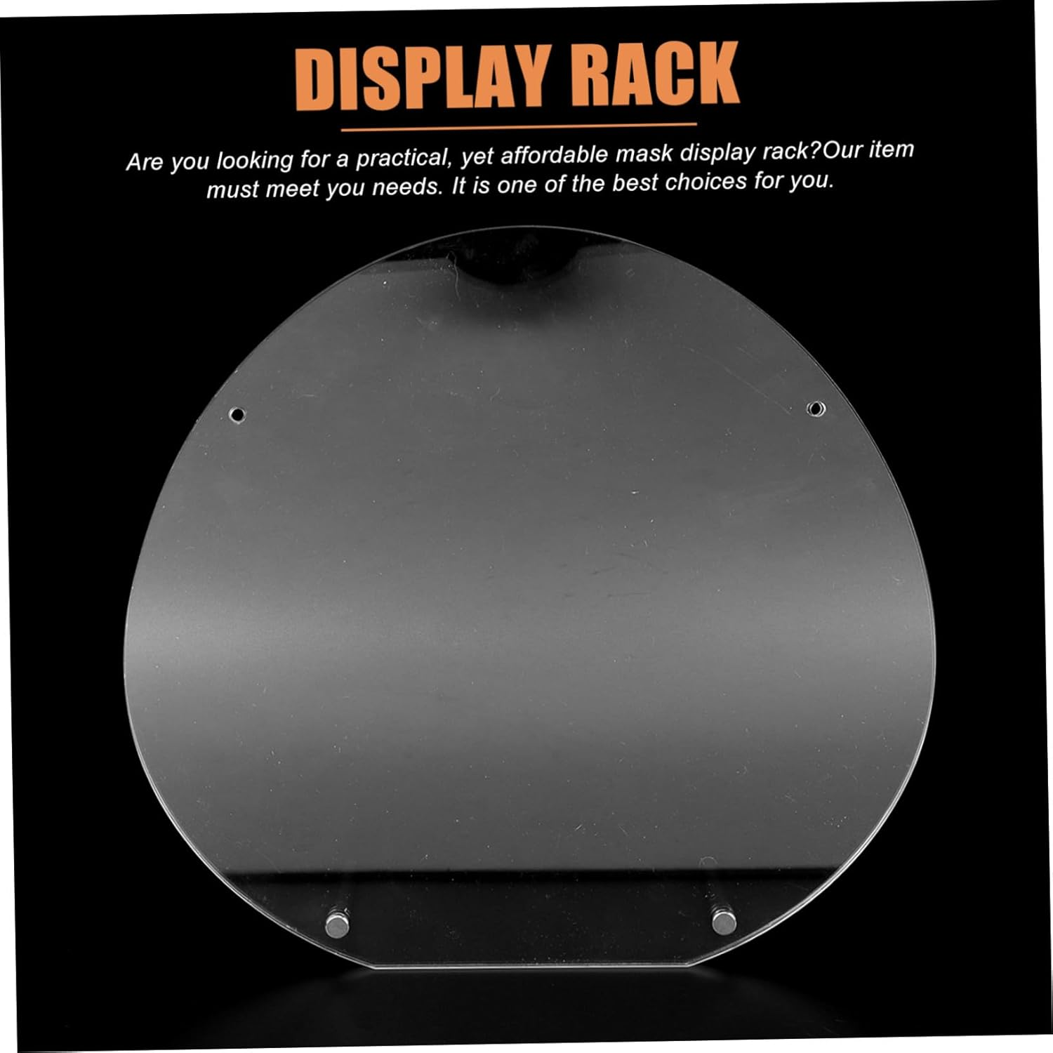 DEARMAMY Acrylic Mask Stand Display Rack 26X24Cm Face Mask Holder Organizer for Beauty Shops and Skincare Storage image number 4