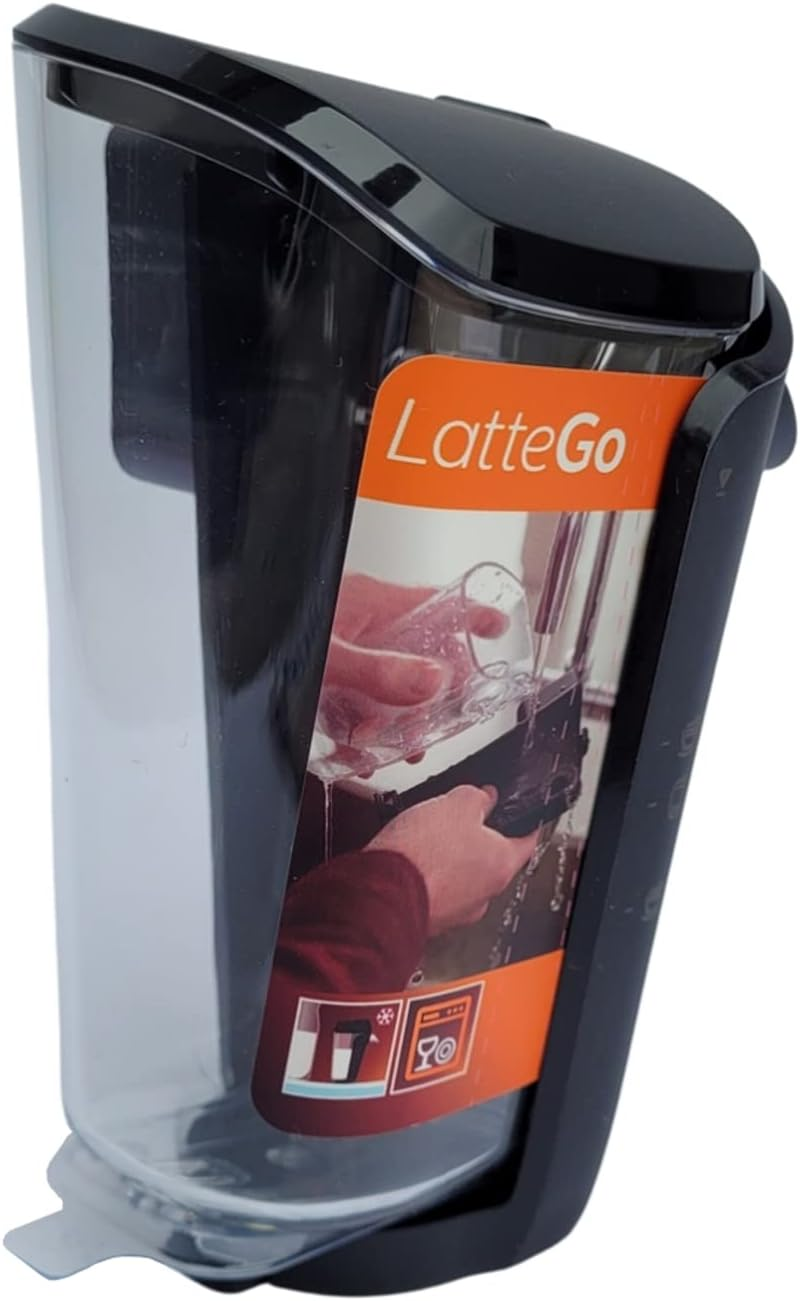 Philips Milk Container (Version C) for Lattego Coffee Maker, Black, Silver, Transparent
