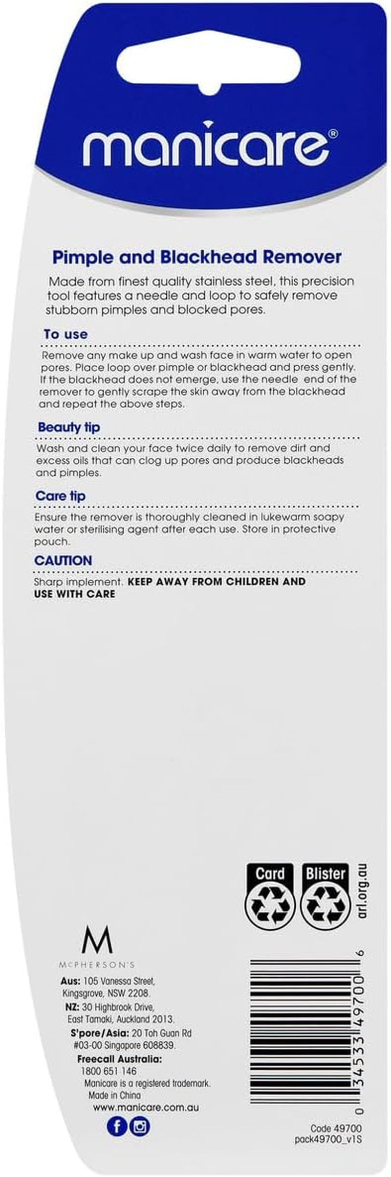 Manicare Pimple and Blackhead Remover image number 2