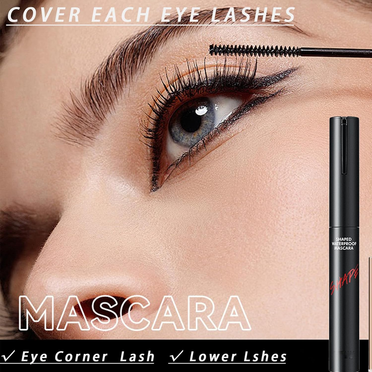 Black Mascara for Fine Short Lashes & Older Women, Ultimate Length & Definition, No Clumps Natural Curling Volumizing, Nourishes While Taking Care of Every Tiny Eyelash Formula for Mature Women image number 1