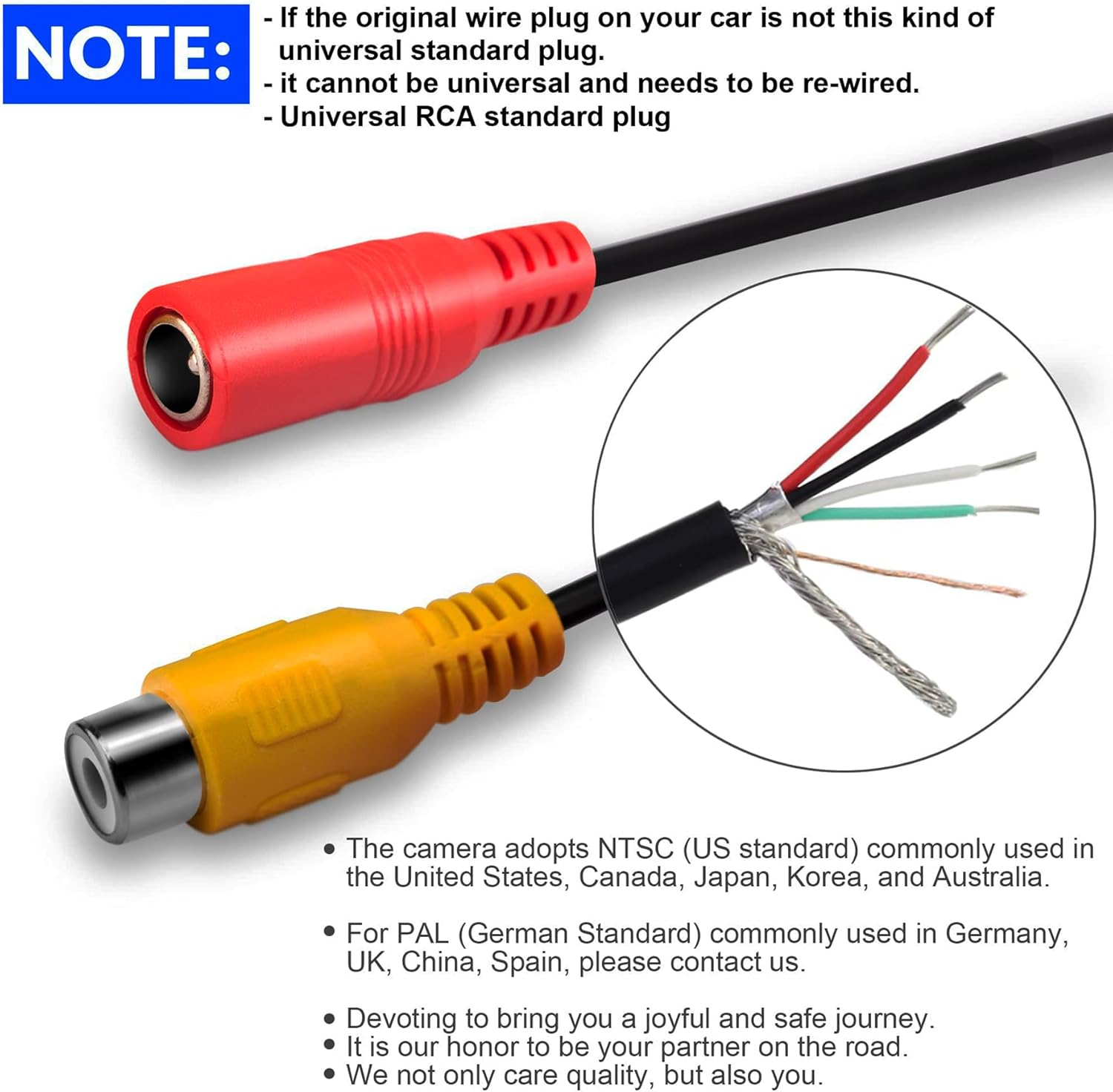 Back up Camera Universal Perfect Backup Camera Rear View Reverse Angle Night Vision Angle Night Vision Car Video 6V - 24V Widely Used for Universal Cars, SUV, Trucks, RV and More image number 3