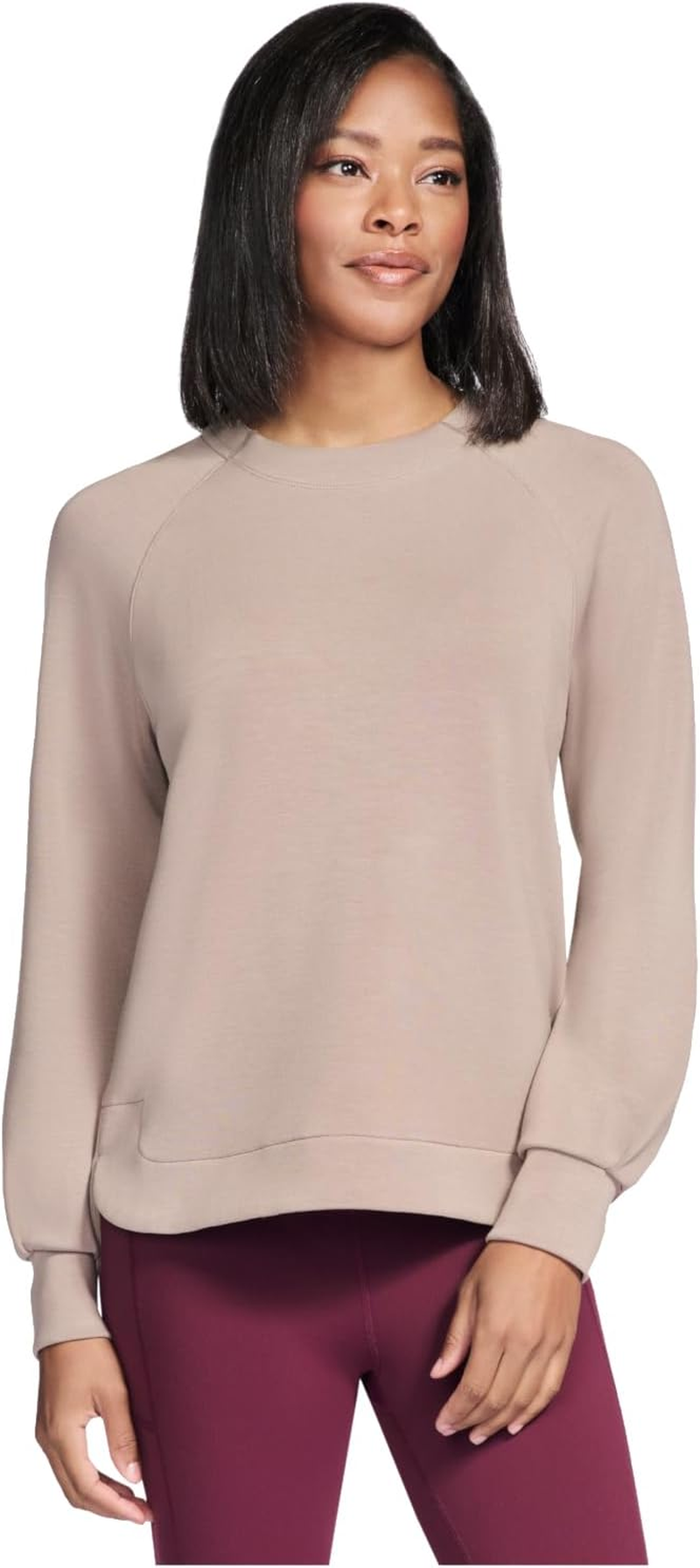 Skechers Women'S Skechluxe Elevate Crewneck, Desert, M image number 1