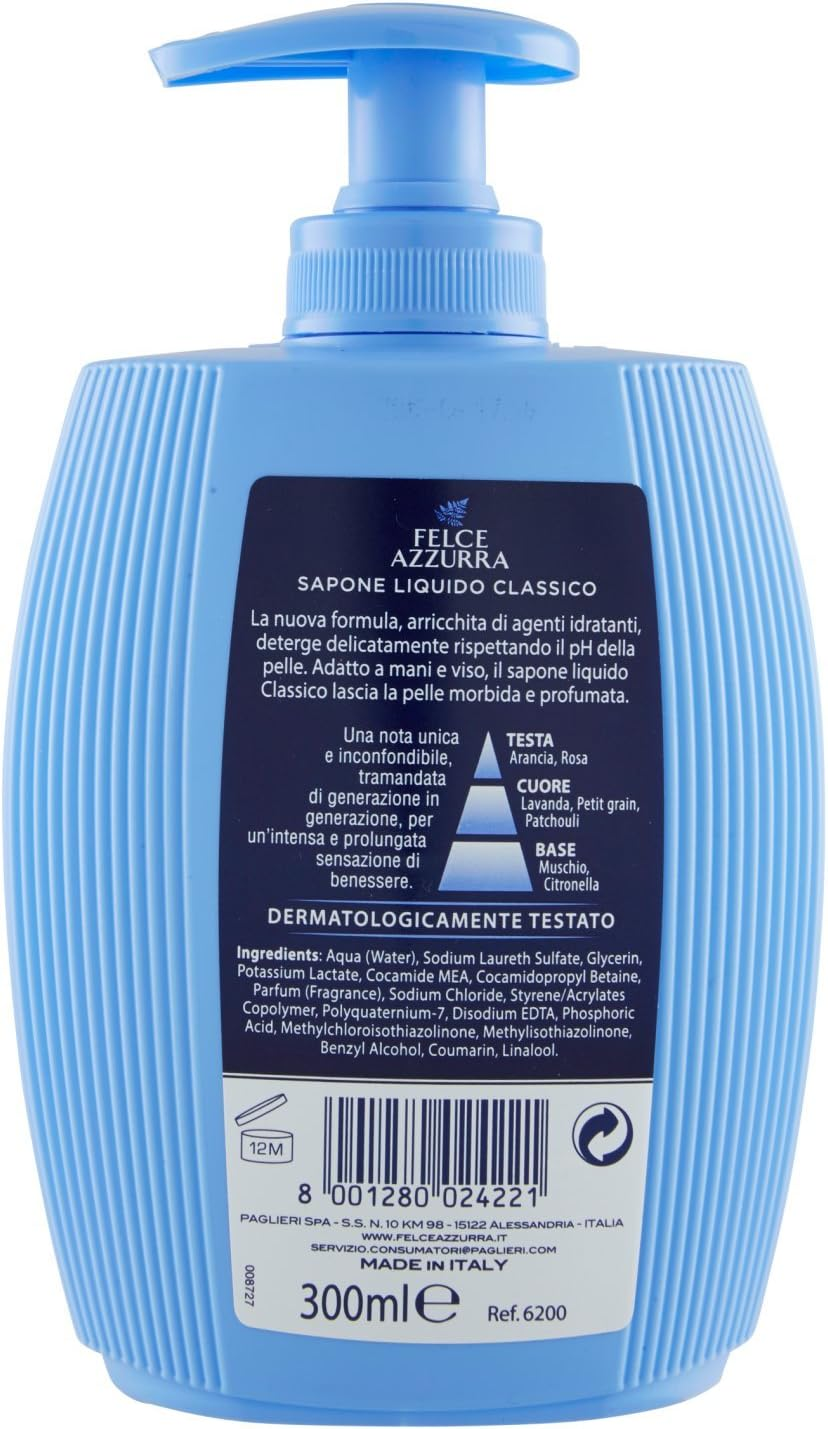 Felce Azzurra Original for Unisex 10.14 Oz Liquid Soap image number 3