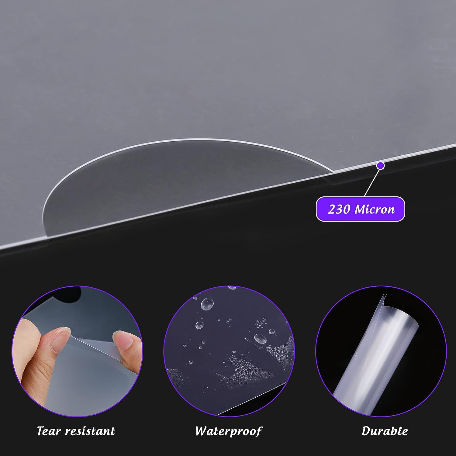 LEOBRO 30 Pack Plastic Folders, A4 Cut Flush Folders for Document, 230 Micron Thickened Open Top & Side Plastic File Folders, A4 Size Clear Wallets, Page Protector for School, Office Paperwork