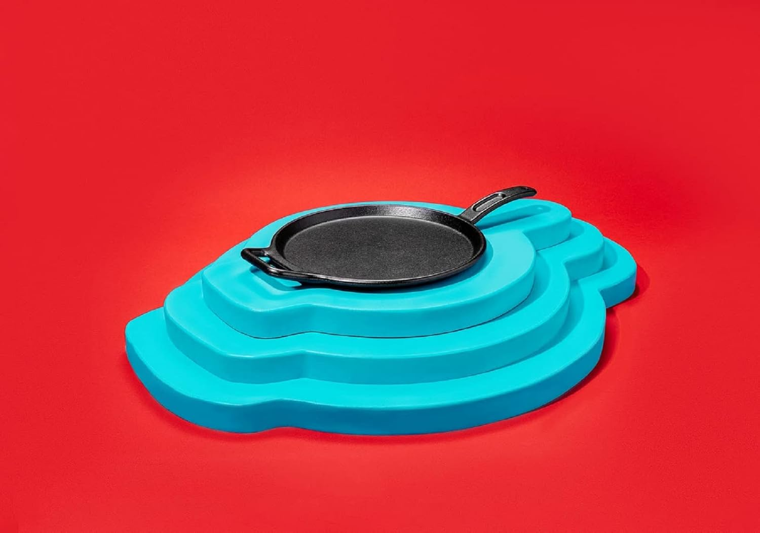 Lodge Bold 12 Inch Seasoned Cast Iron Griddle, Design-Forward Cookware,Black image number 2