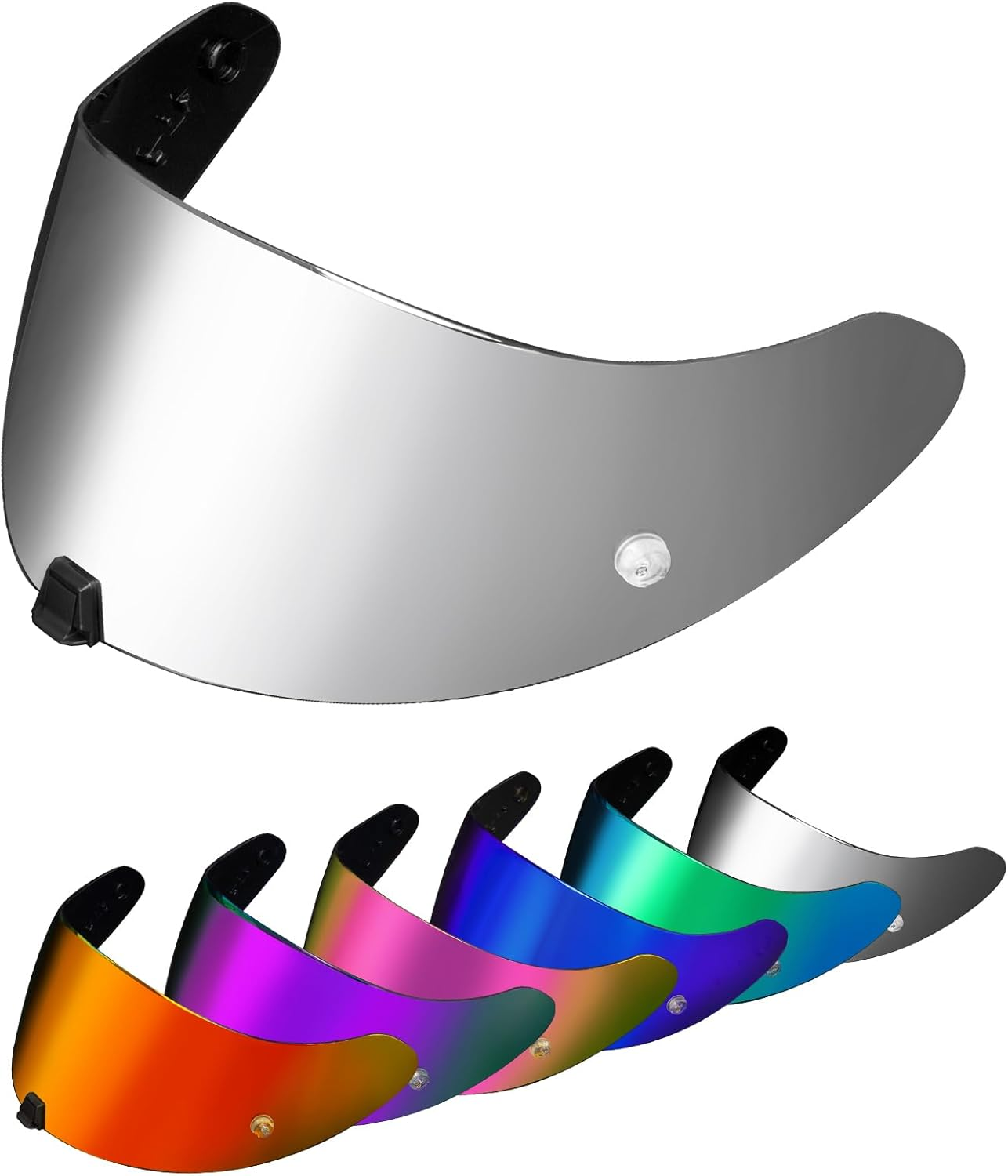 PSLER Helmet Visor for EXO 520 1400 R1 - Mirrored Helmet Visor for Scorpion EXO 391 520 1400 R1 Tinted Visor Motorcycle Helmet Accessories Replacement (Silver Mirror) image number 2