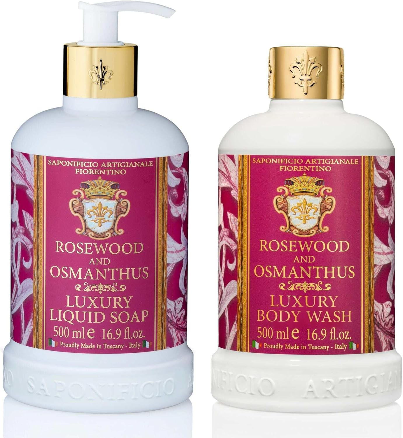 Saponificio Artigianale Fiorentino Rosewood & Osmanthus Body & Hand Wash Set image number 1