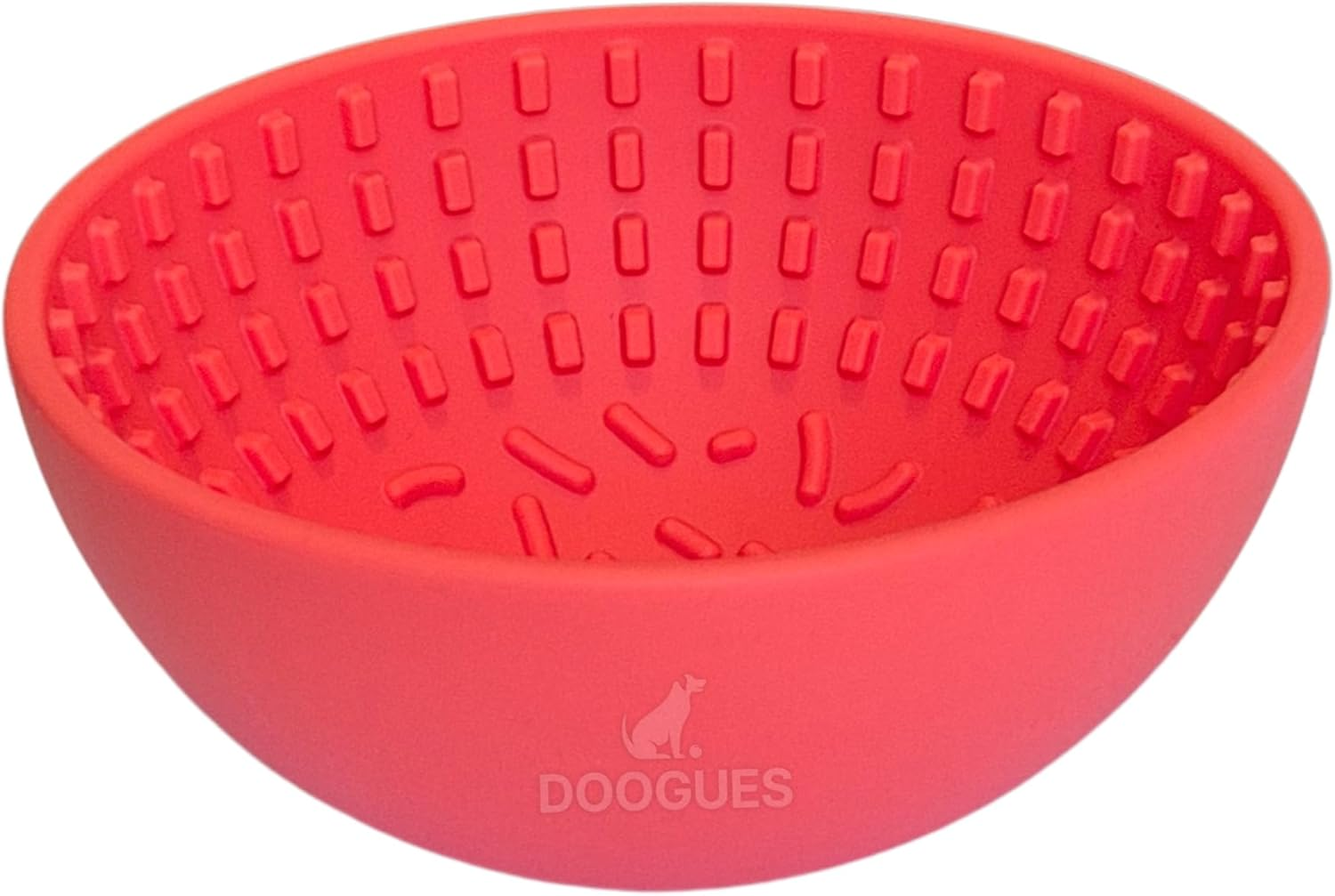 Wobble Lick Bowl for Dogs, Slow Feeder Bowl for Anxiety Reduction, 2 in 1 Design, Boredom Buster, Easy to Spread with Peanut Butter, Yoghurt, or Treats, Suitable for Medium to Large Dogs (Peachy Pink) image number 2
