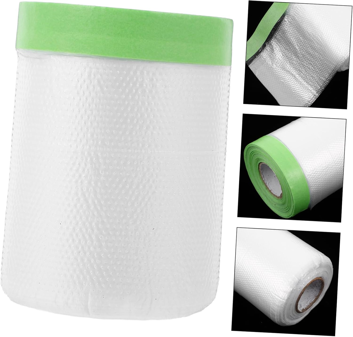 Pre-Taped Weak Adhesive Masking Film 55Cm X 20M Plastic Protective Cover for Automotive Painting, Furniture and Wall Surface Dust Protection, Low Residue Paint Masking Sheeting image number 4