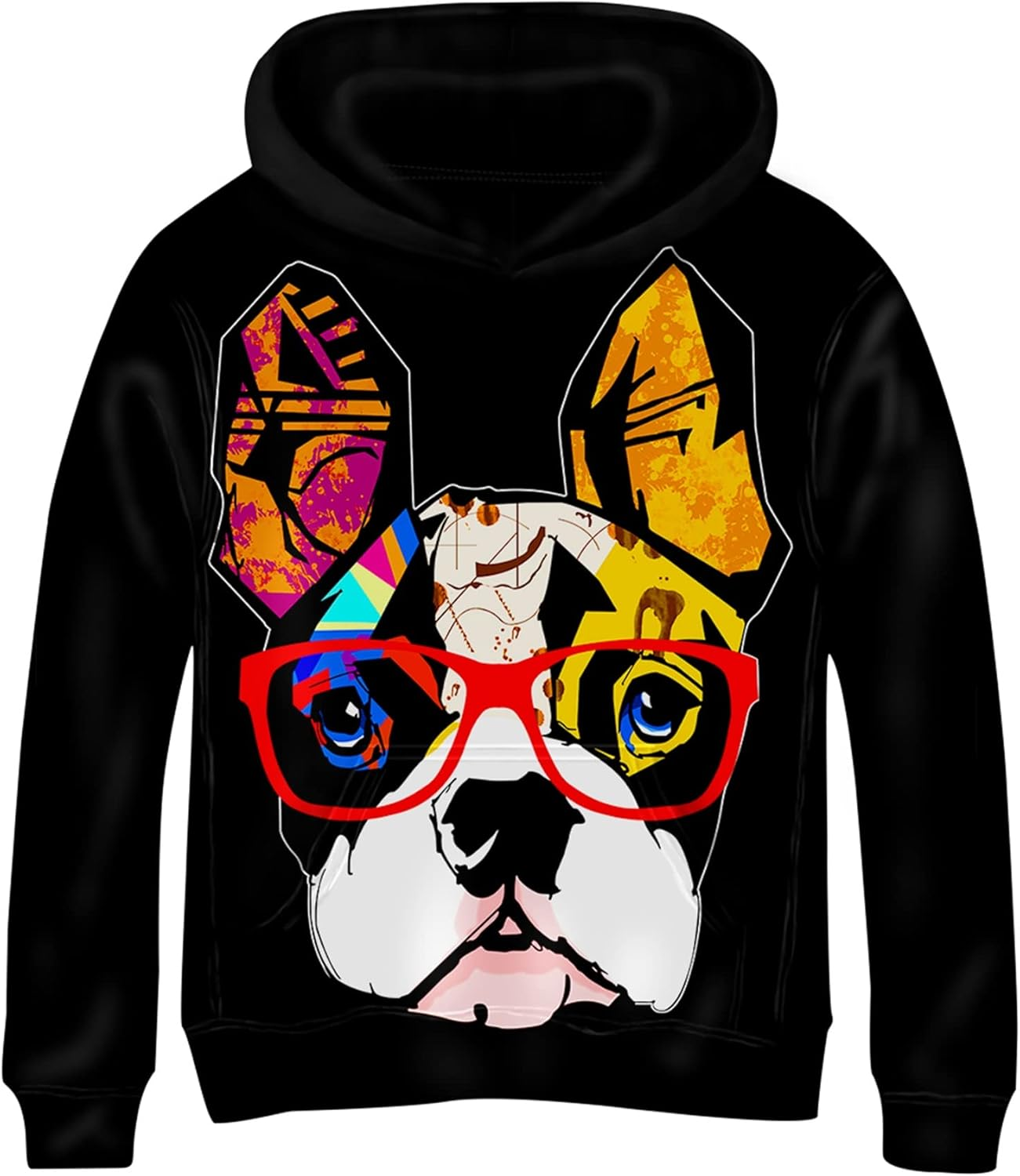 Linnhoy 3D Digital Printed Kids Hoodies for Boys and Girls Sweatshirts 6-15 Years