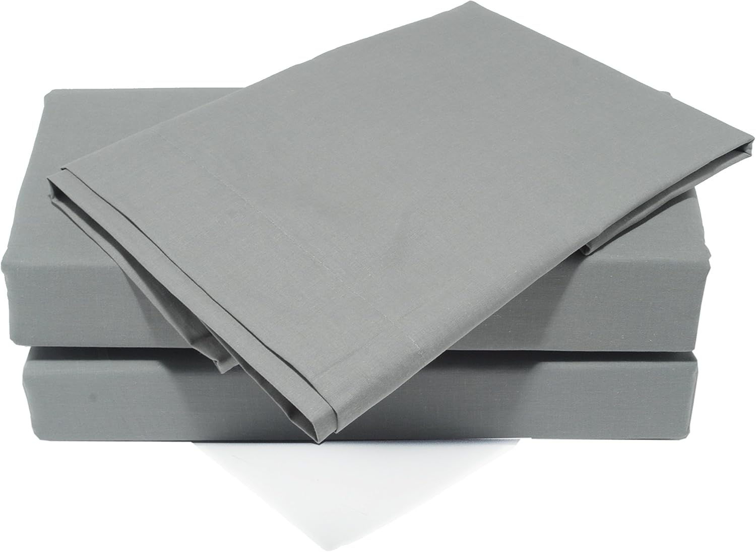 Lex&rsquo;S Linens Extra Large Pillowcases &ndash; Grey Polycotton Bed Pillow Cover Pair 22&Prime; &times; 31&Prime; (55 &times; 78 Cm) &ndash; Soft, Durable & Easy Care