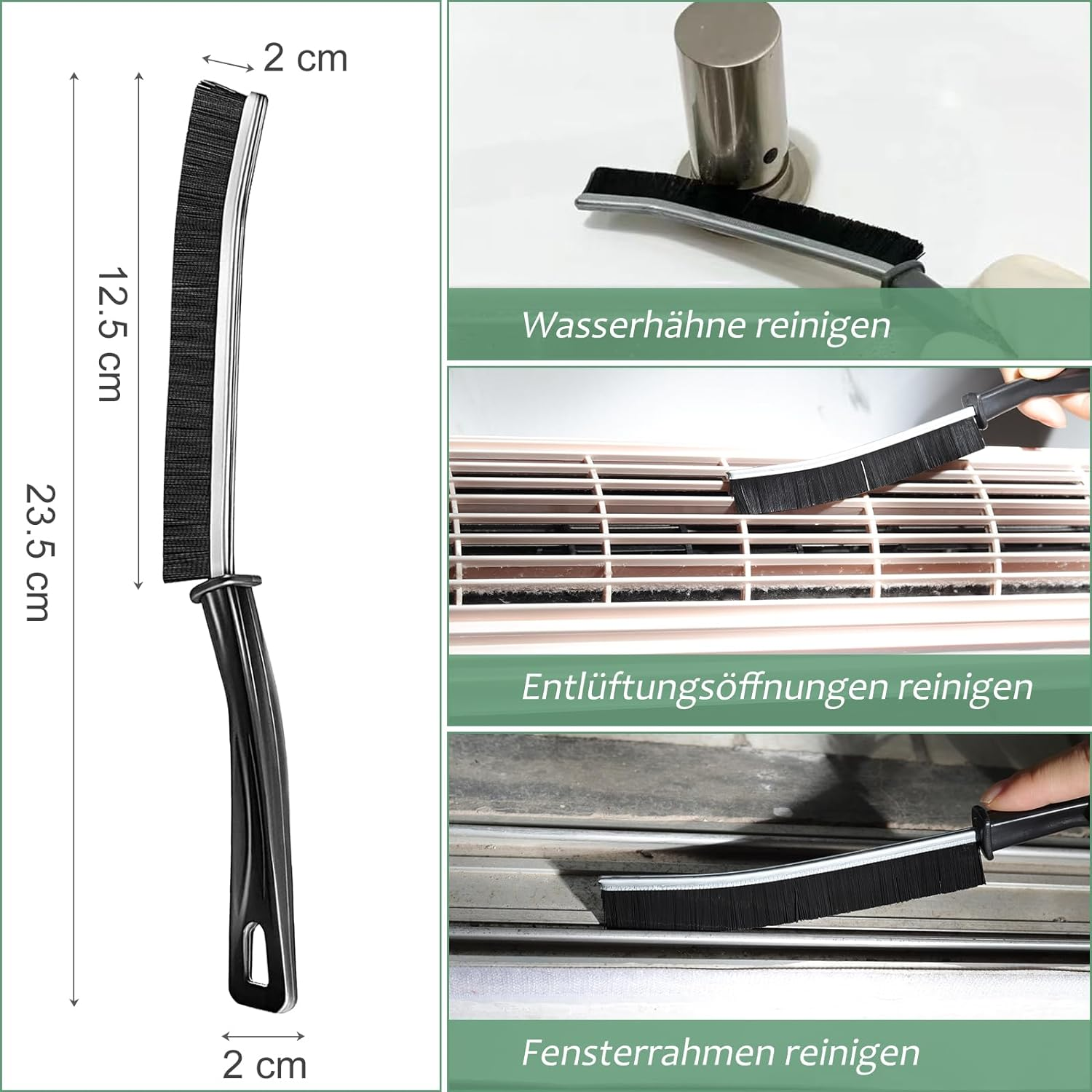 6 Pieces Gap Cleaning Brushes, Grout Brush, Brush Cleaning Set for Tile Floors, Slide Rail, Keyboard, Window, Door Window Rails, Cleaning Brush for Joint Cleaning in Bathroom, Toilet, Kitchen image number 2