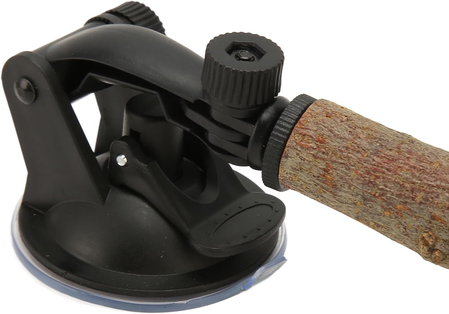 Tnfeeon Bird Standing Stick Adjustable Window Perch Stand with Suction Cups for Small Medium Bird, Comfortable Non Slip Wood Perch for Budgies, Suitable for Tile and Glass Surfaces (15CM)