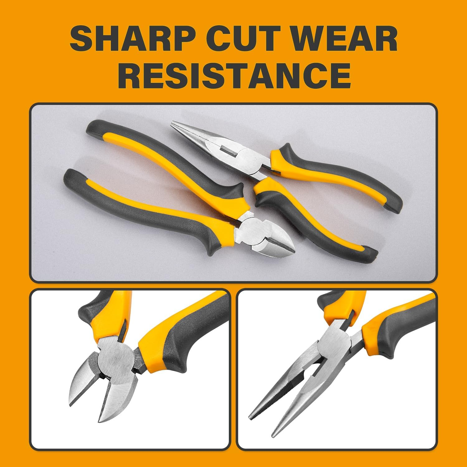 Masterspec 79-Piece Hand Tool Set Household Comprehensive Kit Auto Repair Tool Set Multi-Functional Tool Kits for Homeowner General Household Hand Tool Set W/ 1 Storage Case for Repairing image number 5