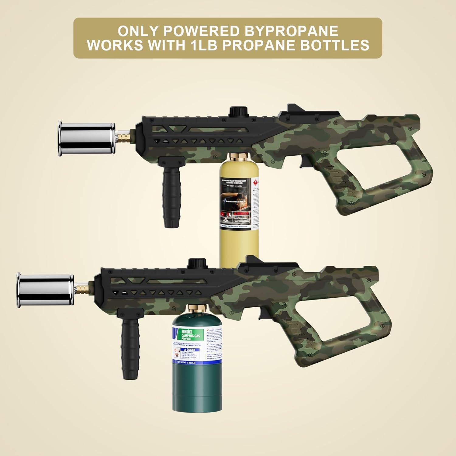 Sondiko Powerful Cooking Propane Torch Head, Culinary Torch Campfire Starter, Adjustable Weed Torch Burner for Searing Steak, BBQ, Welding (Propane Tank Not Included) image number 2