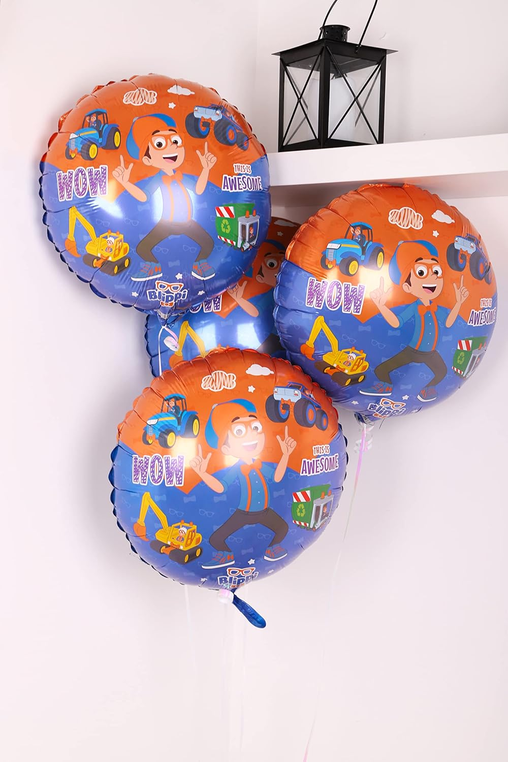 Toyland&reg; 18 Inch round Blippi Character Foil Balloon - Kids Party Decorations image number 3