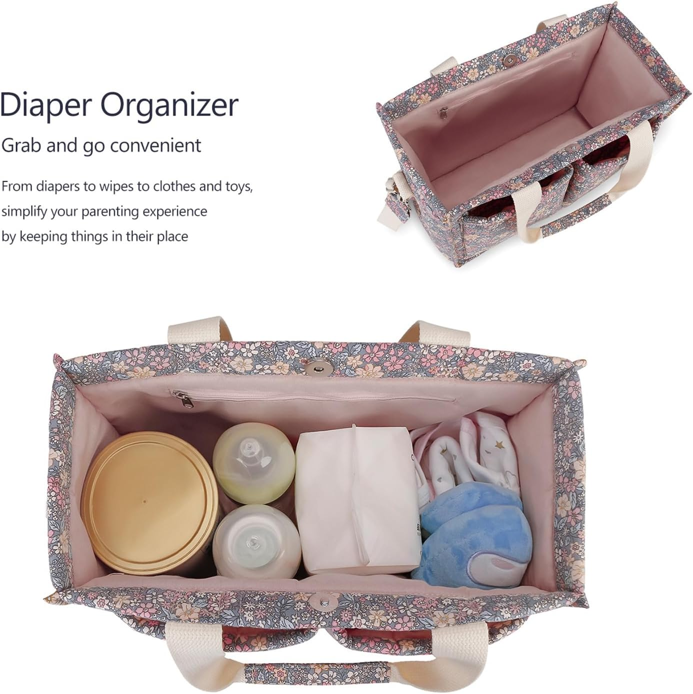 Large Capacity Large Capacity Stroller Bag - Diaper Handbag, Classic Capacity Handbag, Baby Handbag, Mummy Hand Bag image number 6