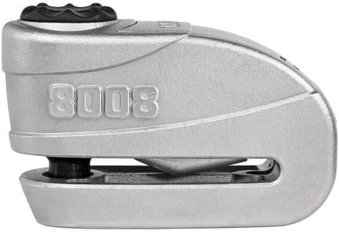 ABUS Brake Disc Lock Granit Detecto Xplus 8008 2.0 - Motorcycle Lock with Alarm - ABUS Security Level 19 - Grey