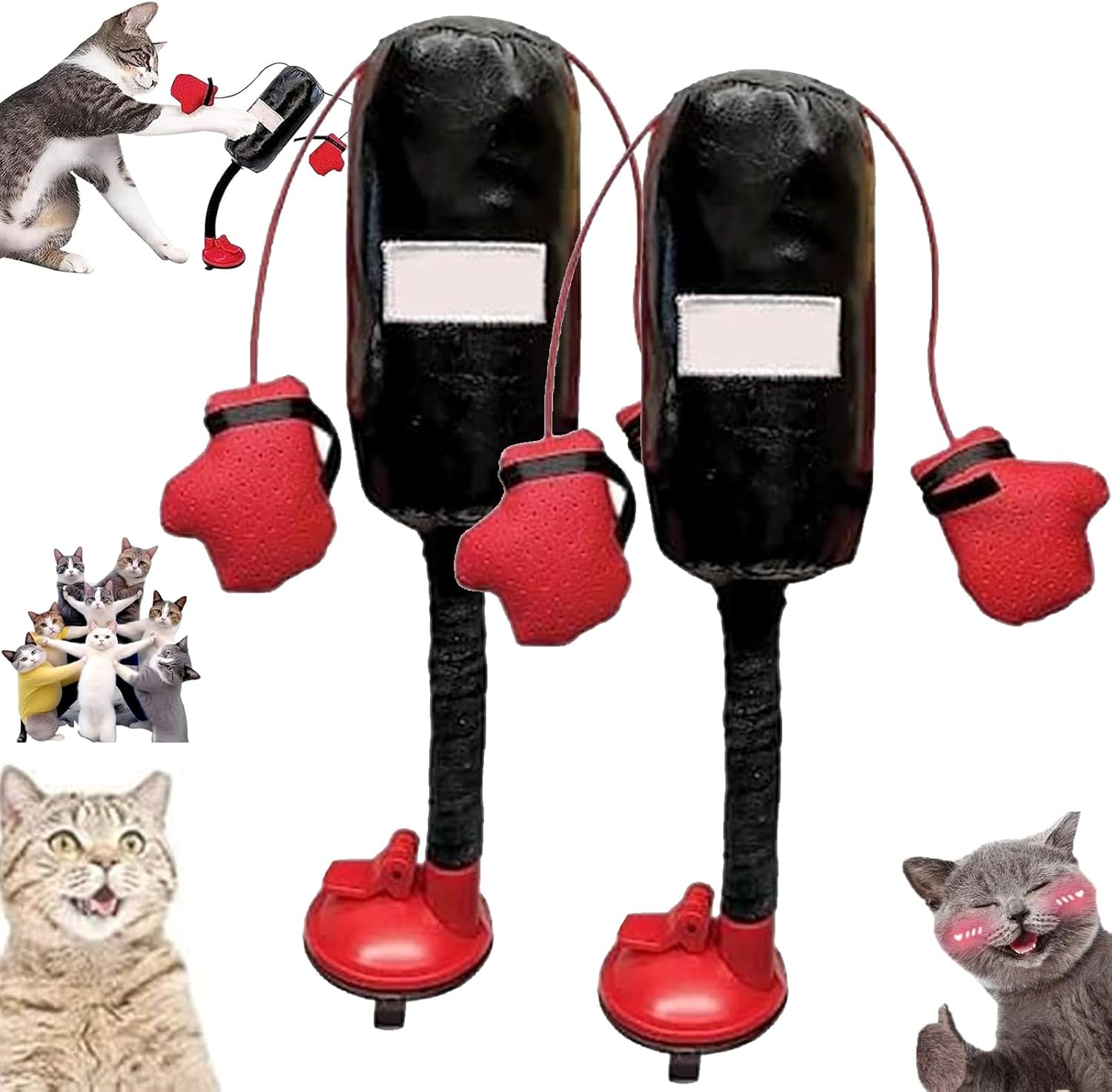 Cat Punching Bag Toy, Mini Boxing Punching Bag Cat Toy, Interactive Kitten Toys Punching Bag, Cat Boxing Gloves Toy, Cat Boxing Toy, Punching Bag Play Gym for Kittyweight Champions /1046 image number 6