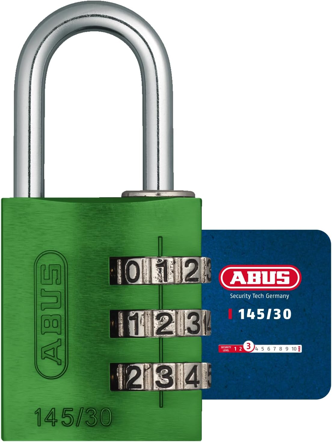 Padlock Combination Aluminum 30Mm Green image number 4