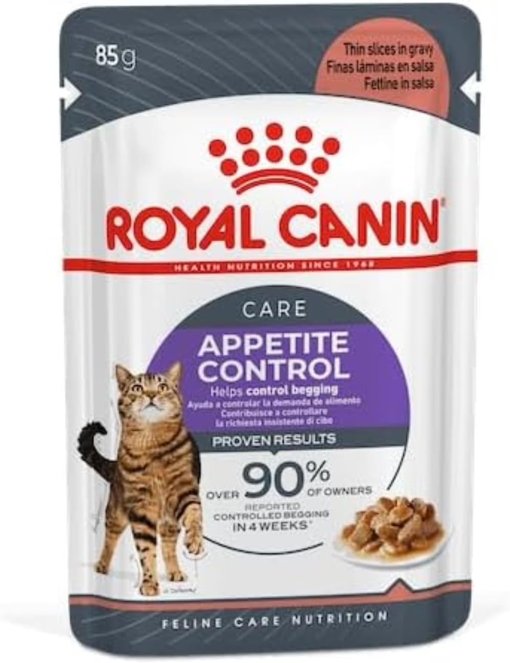Royal Canin Appetite Control Care Gravy Wet Cat Food 85 GMS 12 Pack image number 2