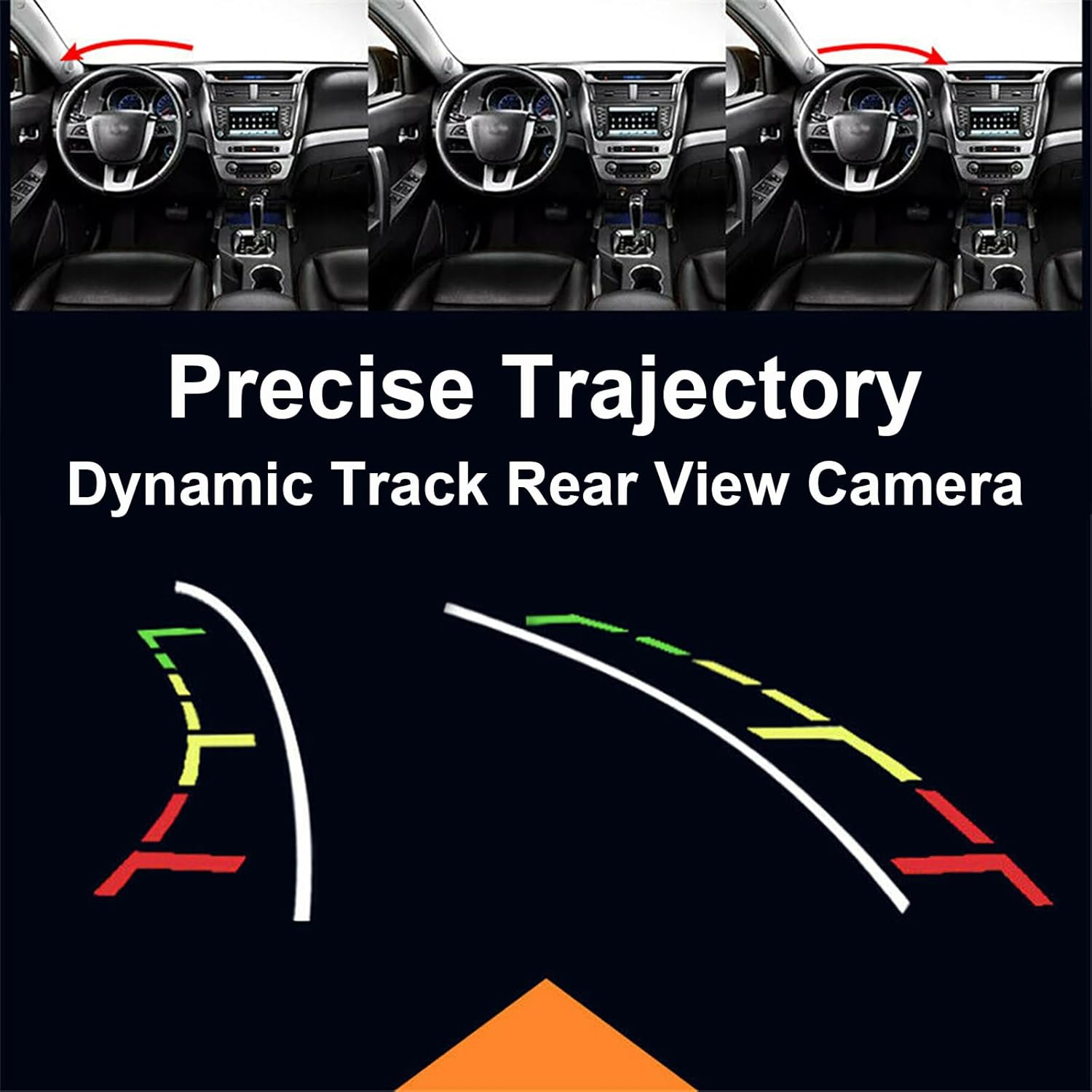 Areyourshop Dynamic Trajectory Camera Truck SUV Car Android DVD TFT LCD RCA CCD 4089T 960 * 720 155&deg; IP68 Waterproof Military Night Vision 0.01Lux Built Module Easy Install Safe Reverse Rear View image number 1