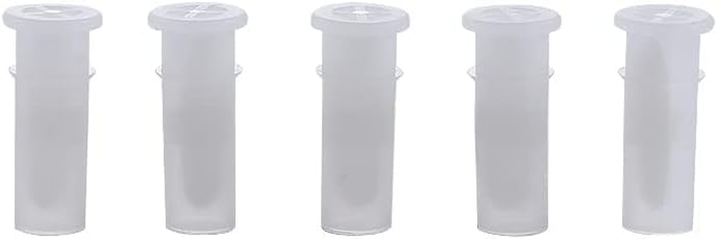 Clockjuan 100 Pcs White Toy Noise Makers Insert Squeakers, Plastic Dog Squeaky Whistles, Dog Squeak Toys Toy Insert Replacements DIY Accessories(15.5X4.8Mm) image number 6