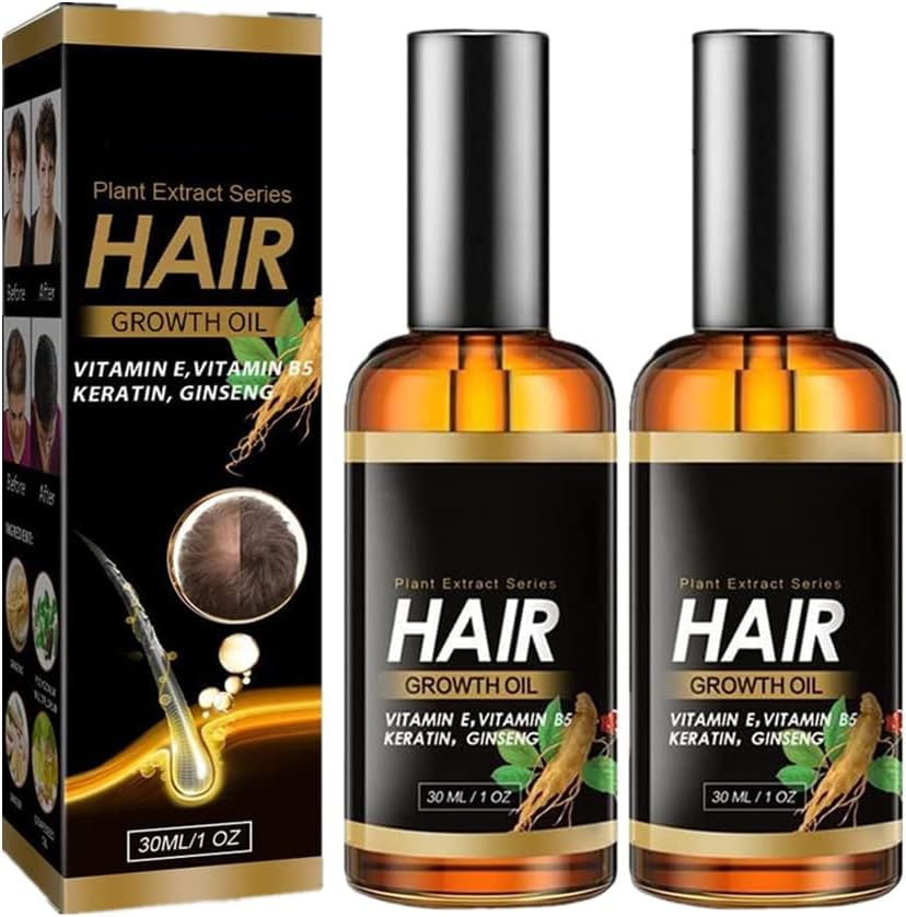 2Pcs Suna Plant Extract Hair Growth Oil,Ginger Germinal Essential Oil Hair Growth Hair Loss Treatment Hair Care Hair Growth Serum for Men & Women image number 1