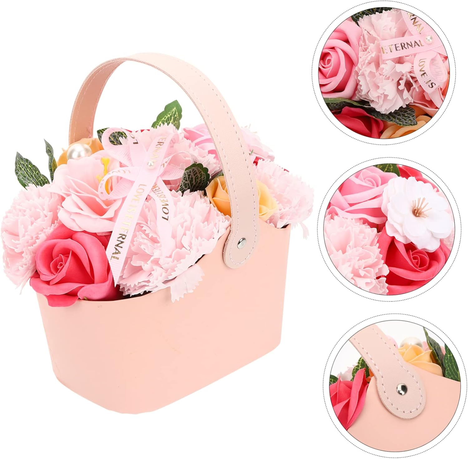 Gadpiparty Floral Scented Soap Flower for Wedding Anniversary Valentine Day Decorative Soap Arrangements for Women for Home and Special Occasions image number 5