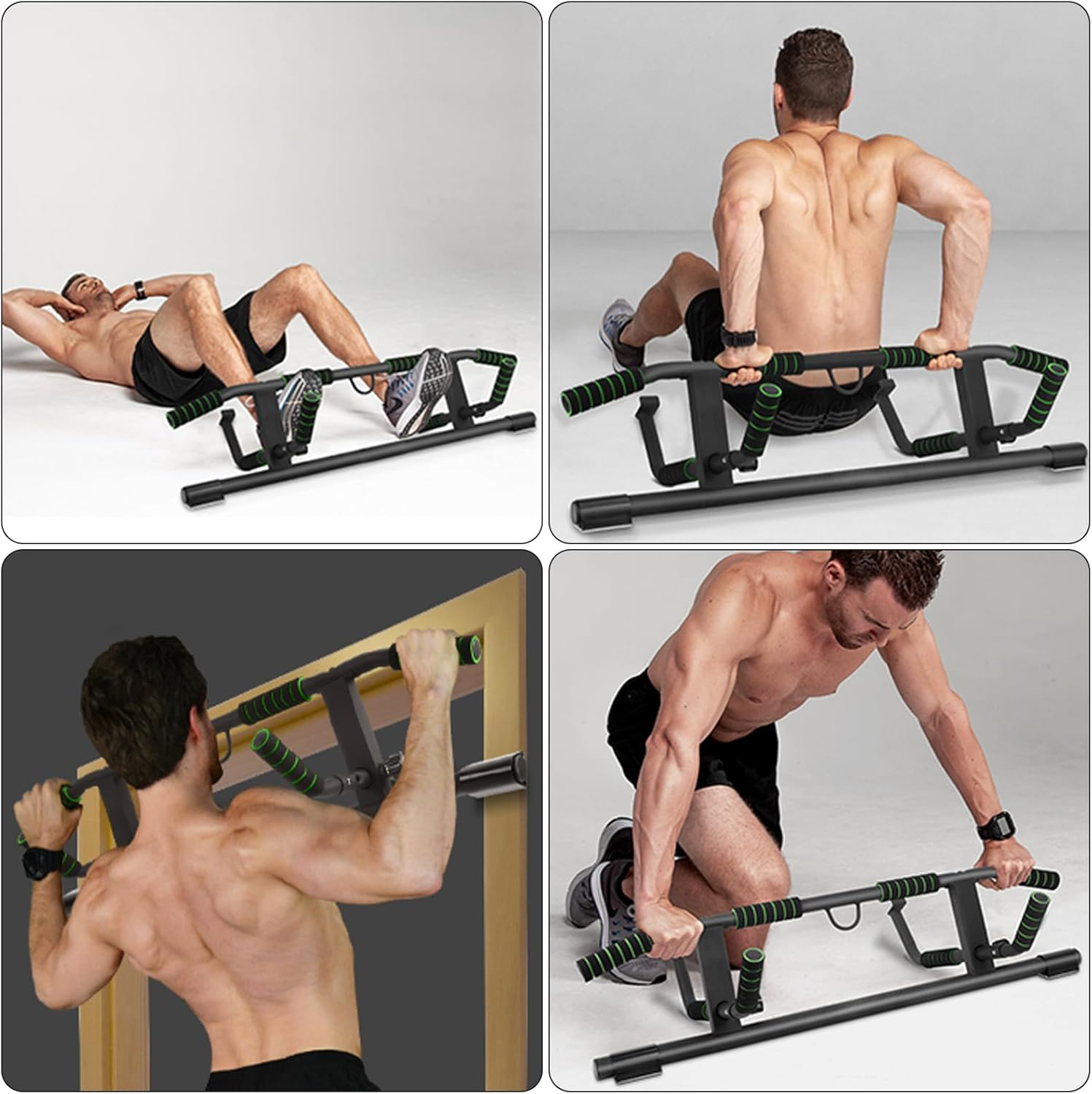 Pull up Bar for Doorway, Koreal Hanging Pullup & Chin up Bar for Door Frame, Max 226 KG Capacity, No Screwing or Slipping, Multi Padded Grips for Strength Training image number 3