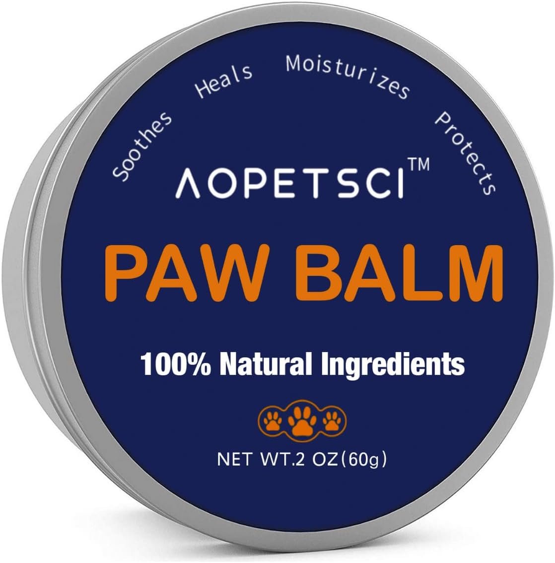 AOPETSCI Cat and Dog Paw Balm - 100% Natural Paw Moisturizer for Dogs and Cats; Soothes, Heals and Moisturizes Dry Cracked Paws and Protects; Organic Aloe Vera (Hippophae Rhammoides Fruit Oil)