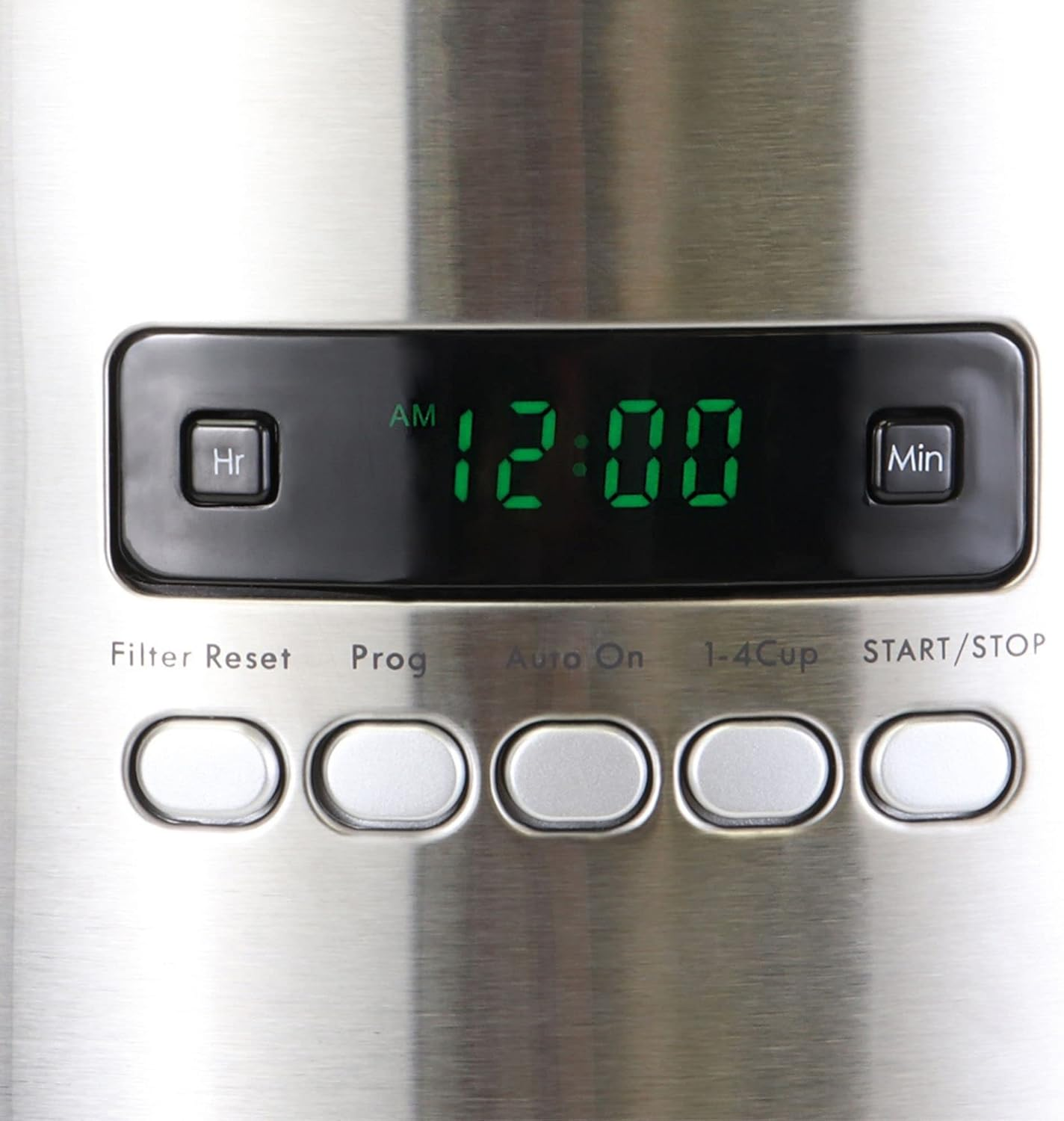 Kenmore Aroma Control 12-Cup Programmable Coffee Maker, Stainless Steel Drip Coffee Machine, Glass Carafe, Reusable Filter, Timer, Digital Display, Charcoal Water Filter, Regular or Bold image number 5