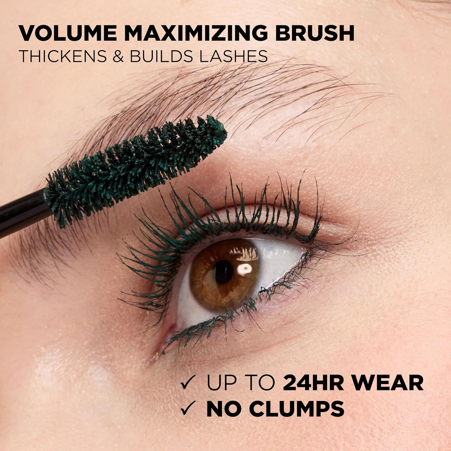 L'Oreal Paris Makeup Voluminous Original Washable Bold Eye Mascara, Deep Green, 0.27 Fl Oz image number 5