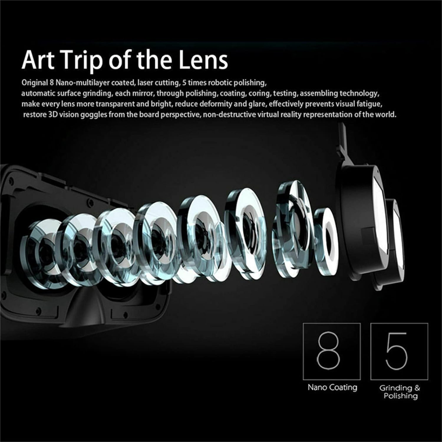 3D VR Box Headset 2.0 Virtual Reality Glasses Goggles for Android Smartphone image number 4