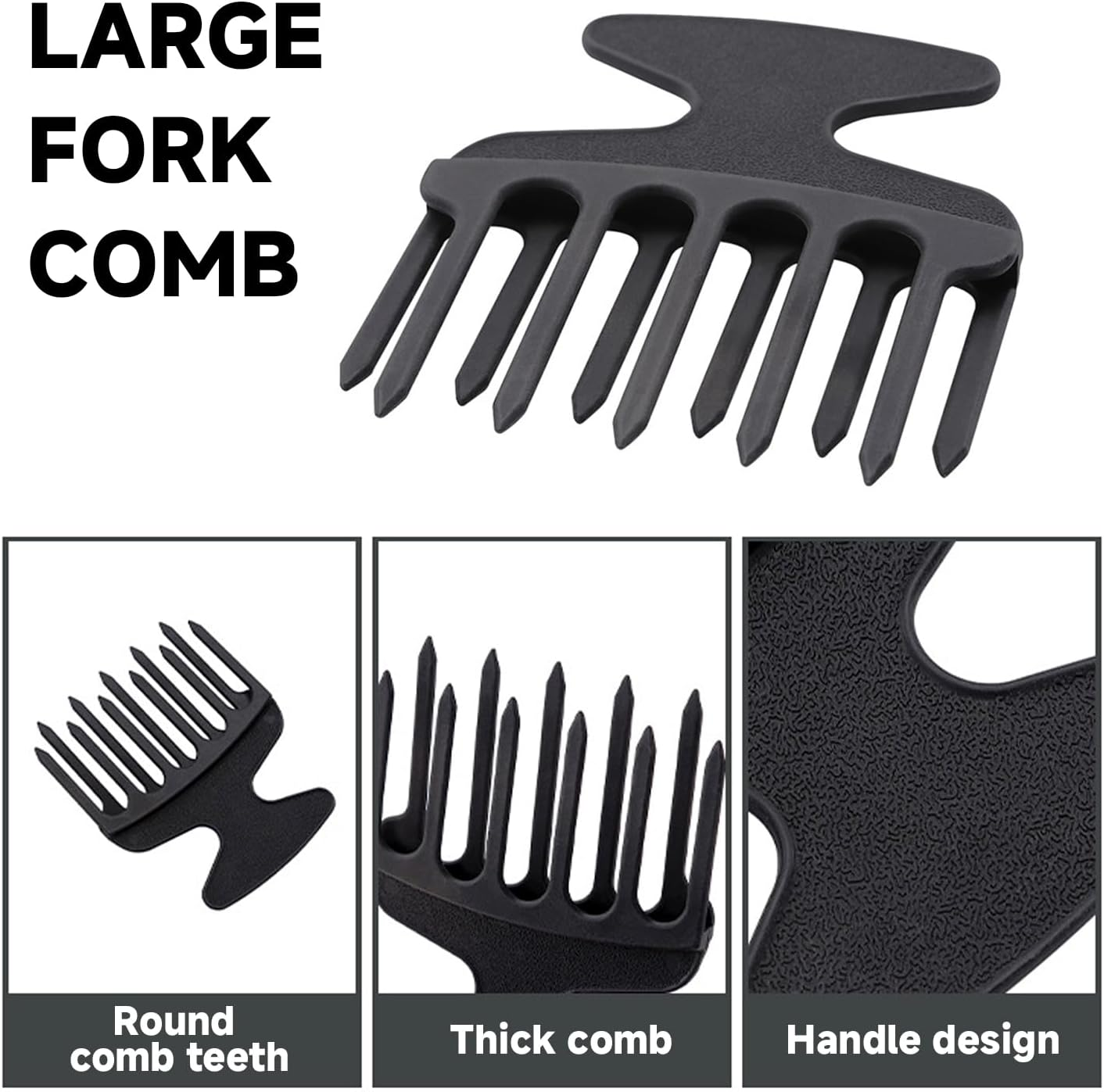 2 Pieces Wide Comb, Curly Comb, Hairstyle Making Tools, Portable Comb, Hairdressing Salon Tool image number 5