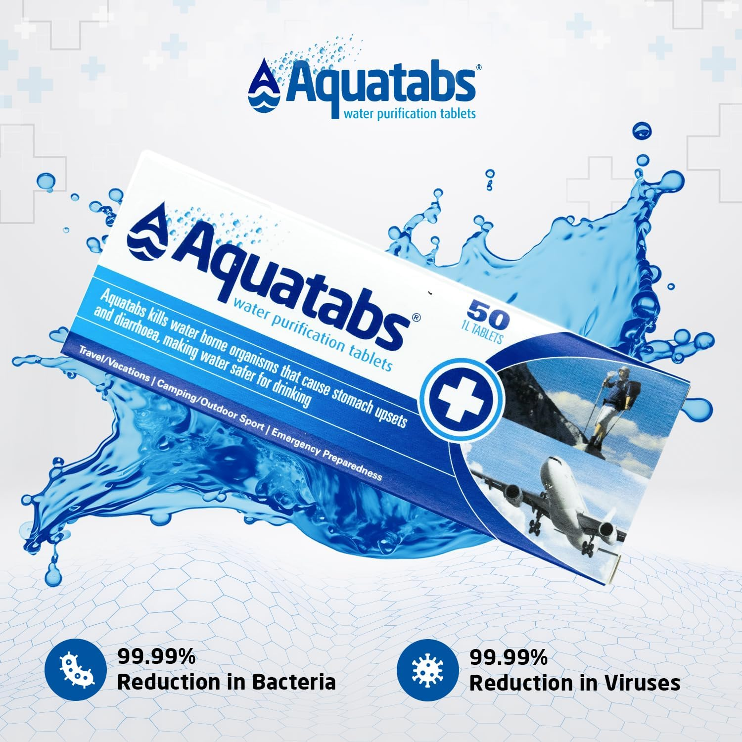Aquatabs Water Purification 50 Tablets