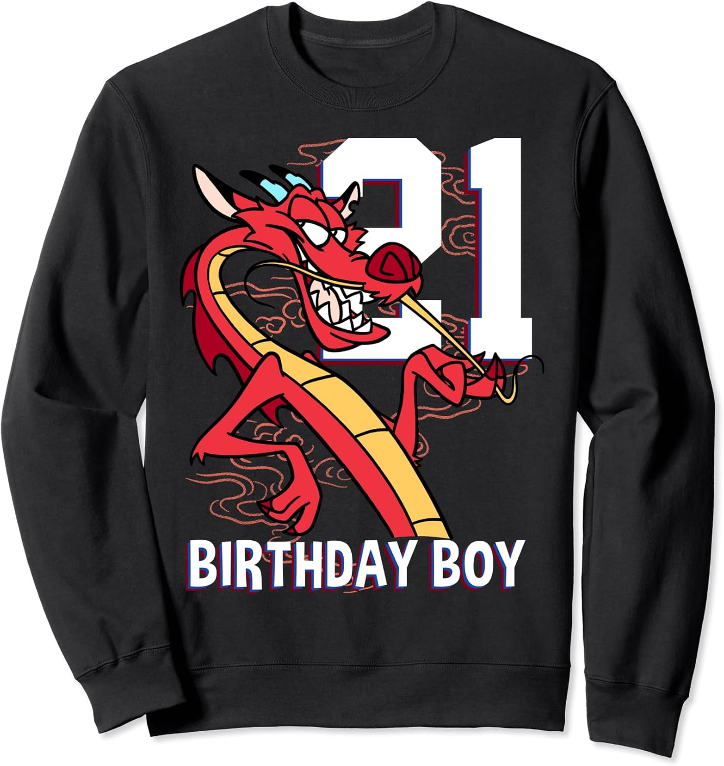 Disney Mulan 21St Birthday Boy Mushu Portrait Sweatshirt