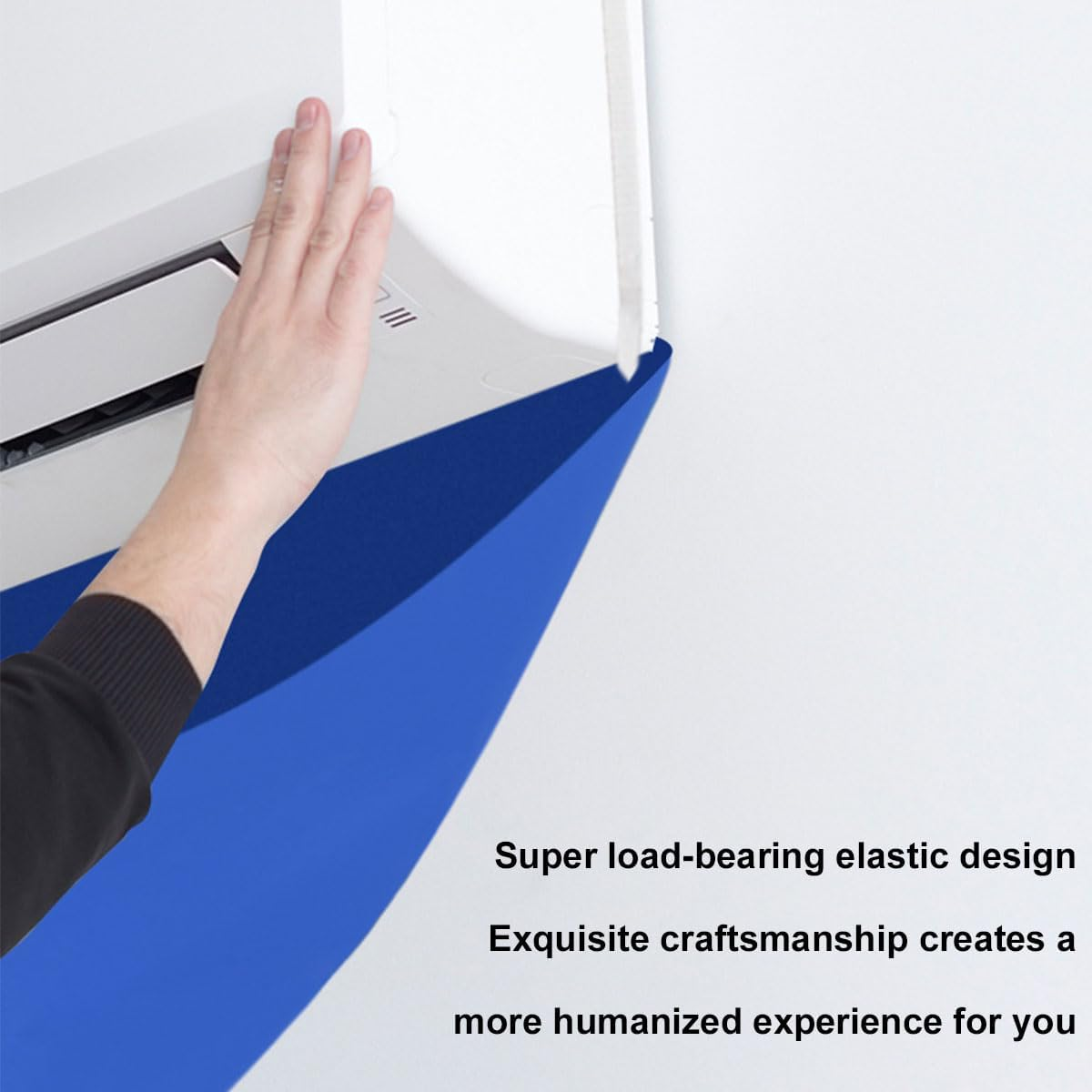 Air Conditioning Cleaning Kit, Air Conditioning Cleaning Case, Water Bag for Air Conditioning, Air Conditioning Lid, Dust Washing Tool, Wall Mounted Air Conditioner, with Drain, with Brush, Blue image number 5