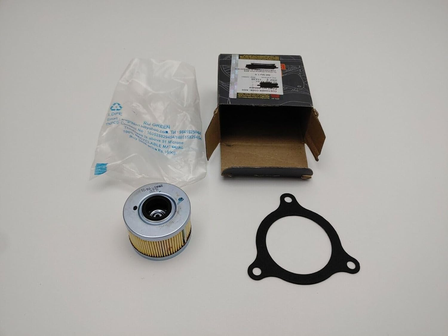 JL Missouri Parts & Misc. 2 Royal Enfield Brand OEM Himalayan & Scram 411 Motorcycle Oil Filters and Seals 88864 RE Housing Gasket. image number 6