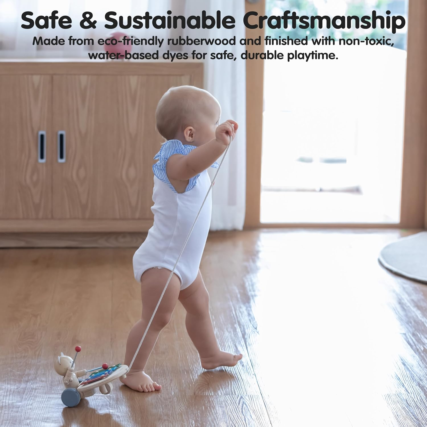 Plantoys - Pull-Along Musical Bear image number 5