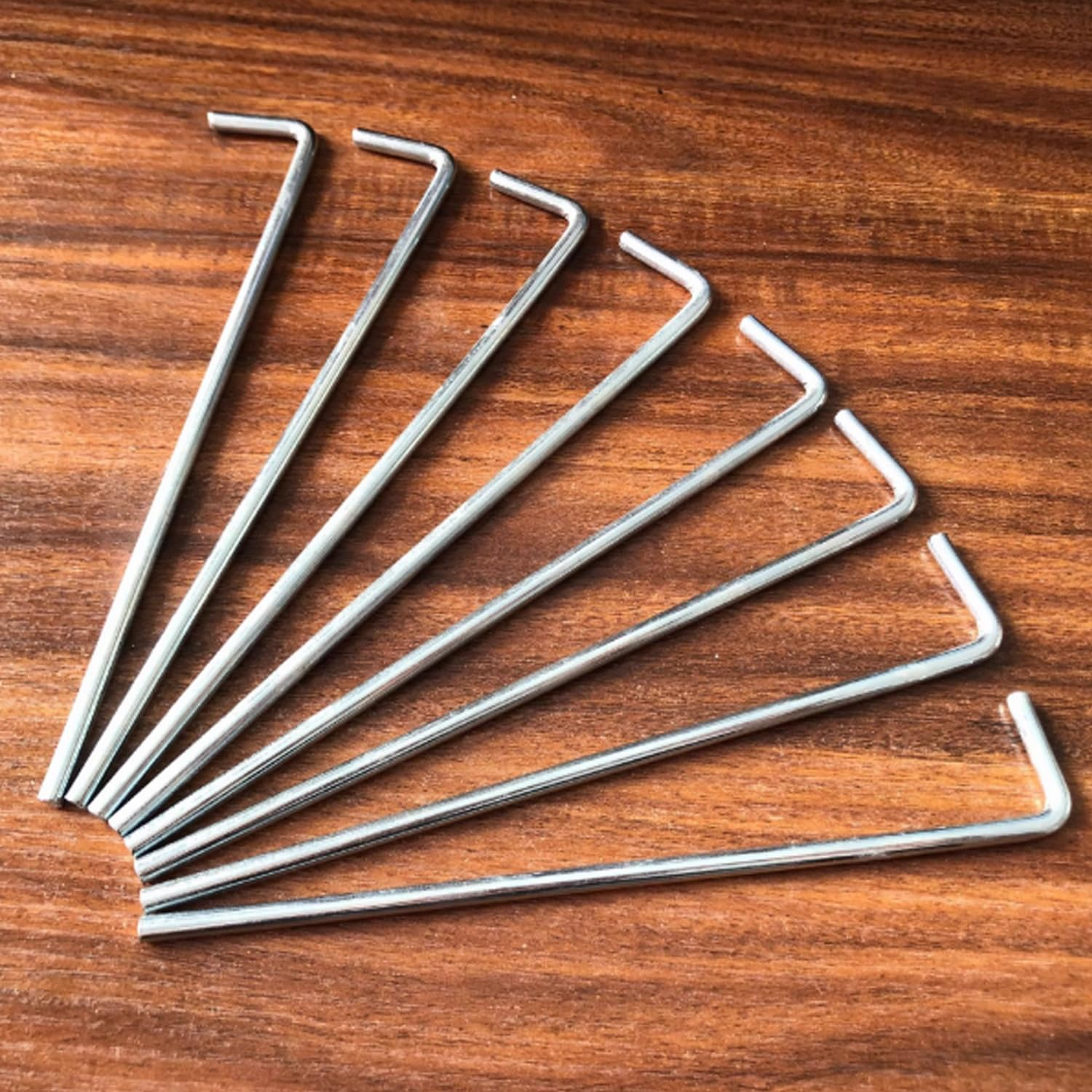 10Pcs Tent Pegs Heavy Duty Galvanised Steel Ground Camping Outdoor Nail image number 3