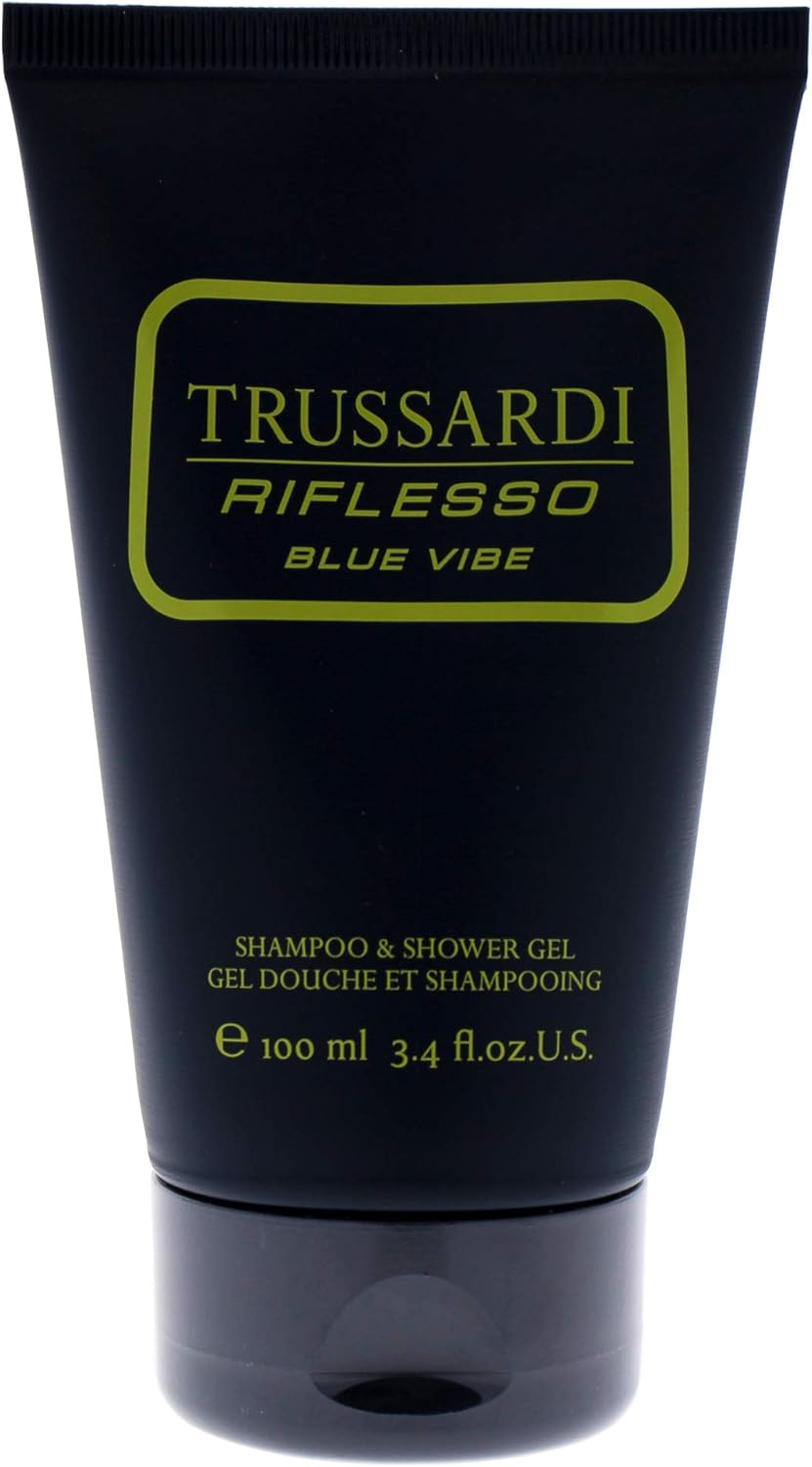 Trussardi Riflesso Blue Vibe for Men 3.4 Oz. Shampoo and Shower Gel, 100 Ml image number 3