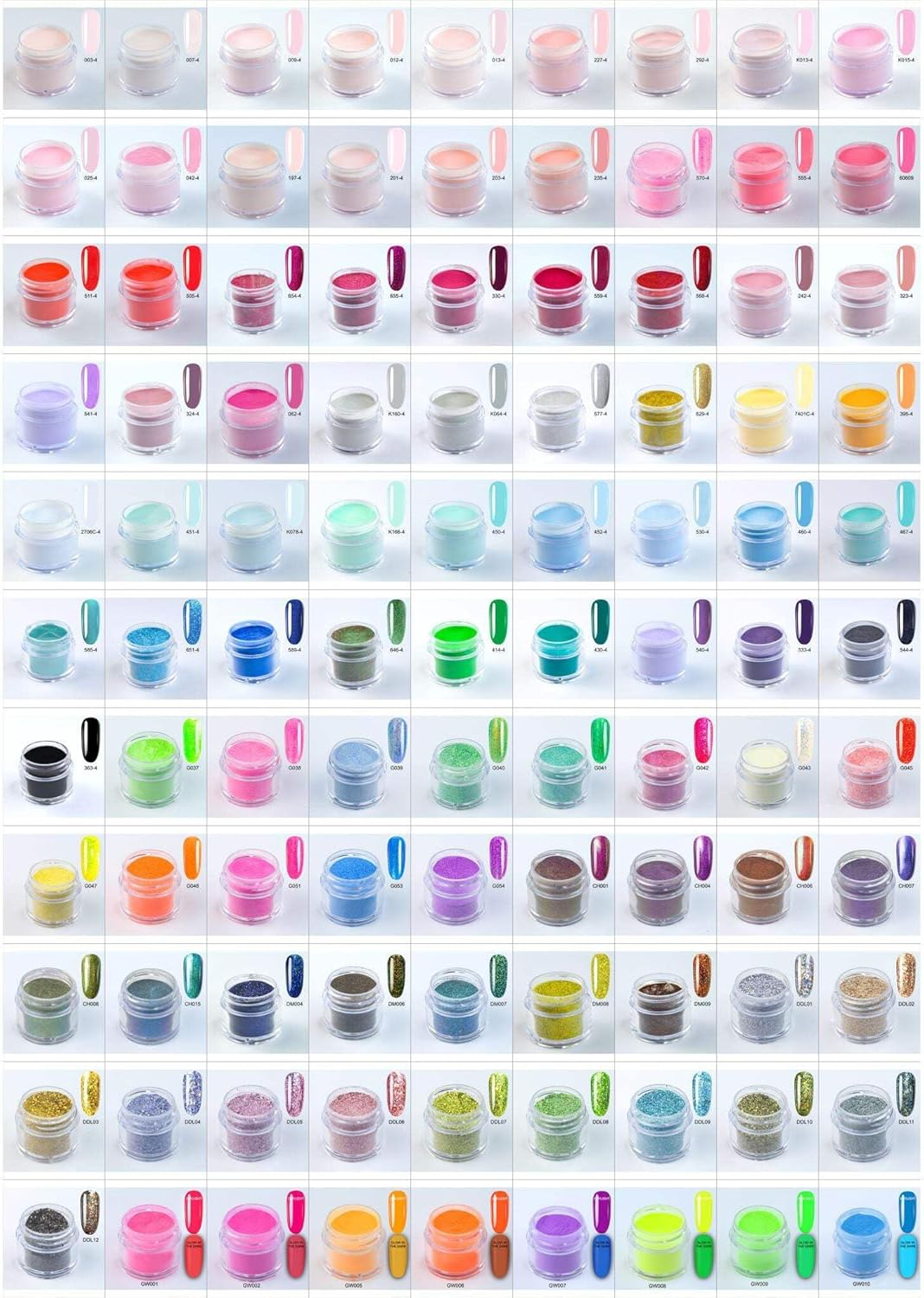 Acrylic Nail Powder Colours 30G image number 1