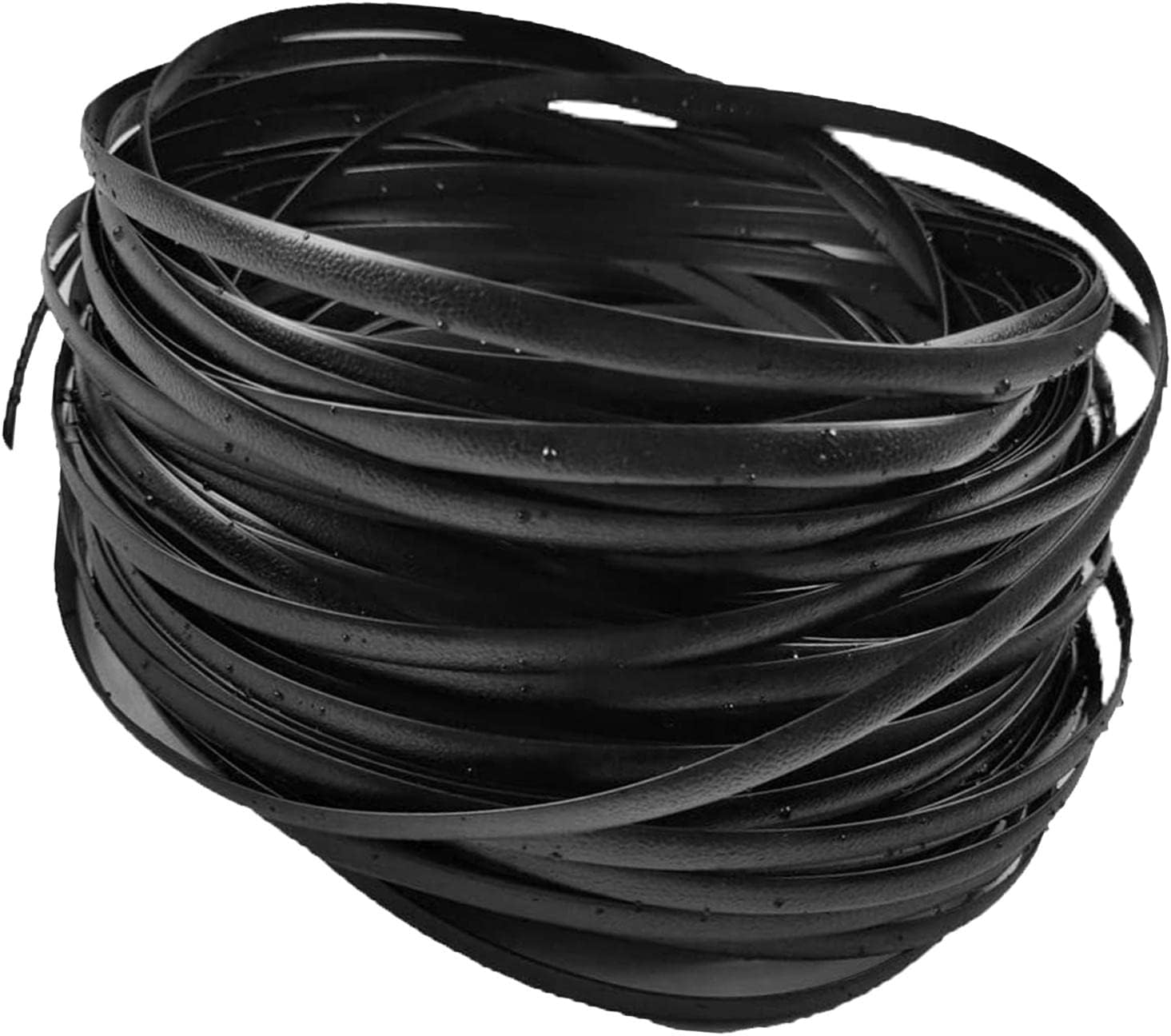 B Baosity 32M Wicker Repair Material,Rattan Kit Flat Plastic Weaving Material for Rattan Furniture Patio Conversation, White