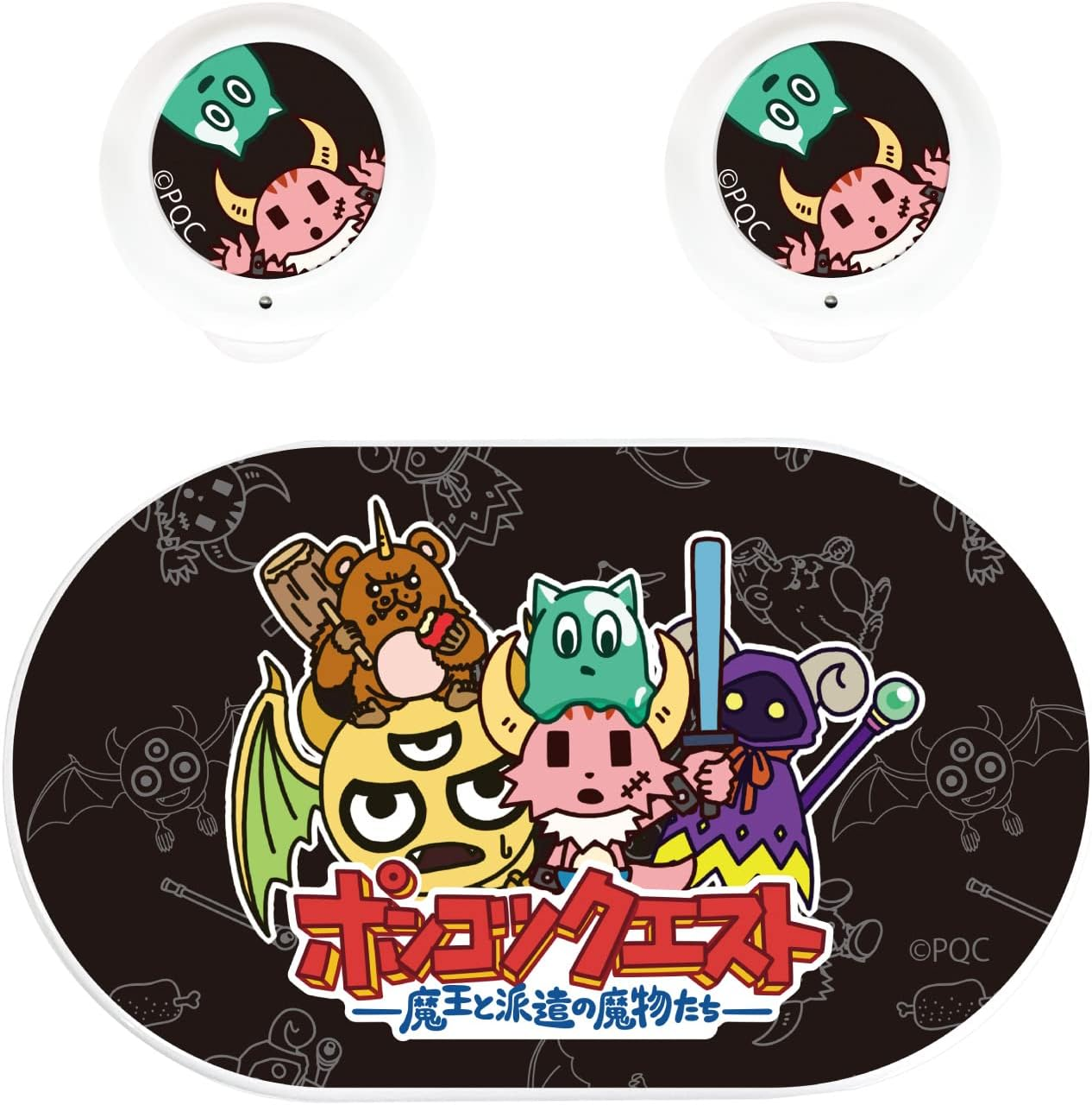 Gourmandise Ponkotsuquest Fully Wireless Stereo Earphones, Shugo PQ-33A, W 2.1 X H 1.3 X D 1.3 Inches (54 X 33.5 X 33 Mm) image number 4