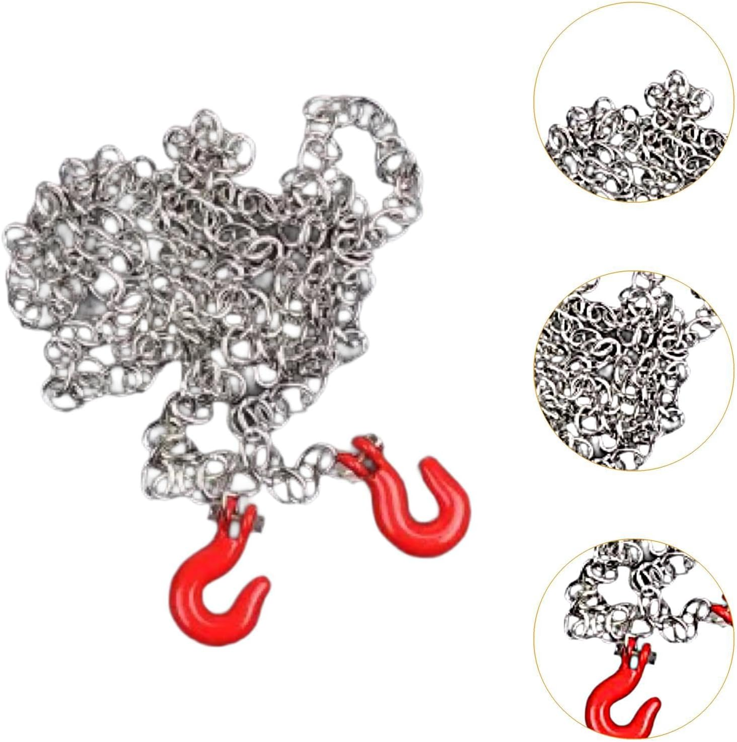 Dickly RC Car Tow Hook Chain Attractive with Trailer Hook Metal for 1/12 Truck Vehicles