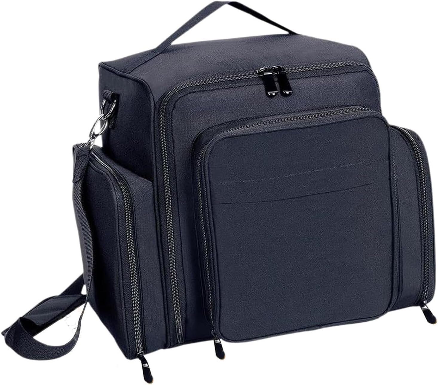 Portable Travel Storage Box Nail Polish Organizer Case Holds 60 Bottles with Removable Pouches and Adjustable Shoulder Strap Portable Travel Storage Box with 2 Detachable Bag image number 3