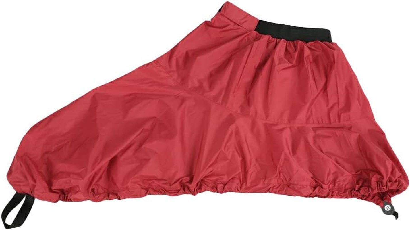 Waterproof Kayak Sprayskirt Retractable Cockpit Deck Cover Water Sports, Red, S image number 4